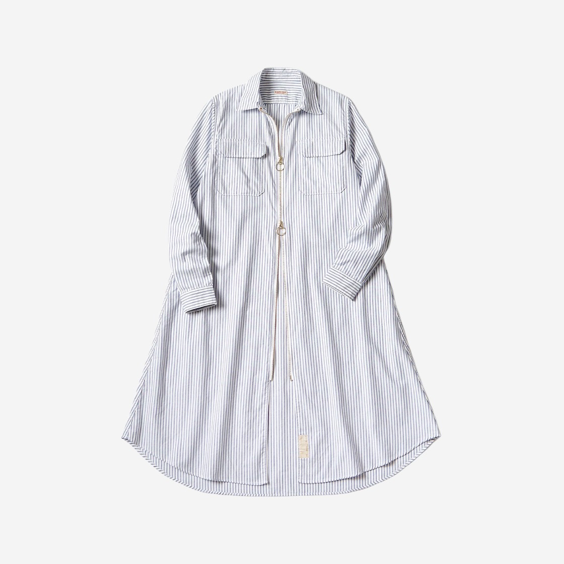 (W) Kapital Ox Drizzler Work Shirt Dress Blue 상세 이미지 1