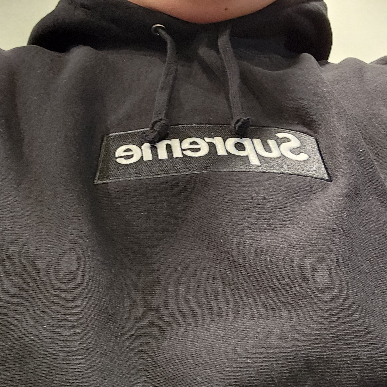 Supreme Box Logo Hooded Sweatshirt Black - 23FW 착용 스타일