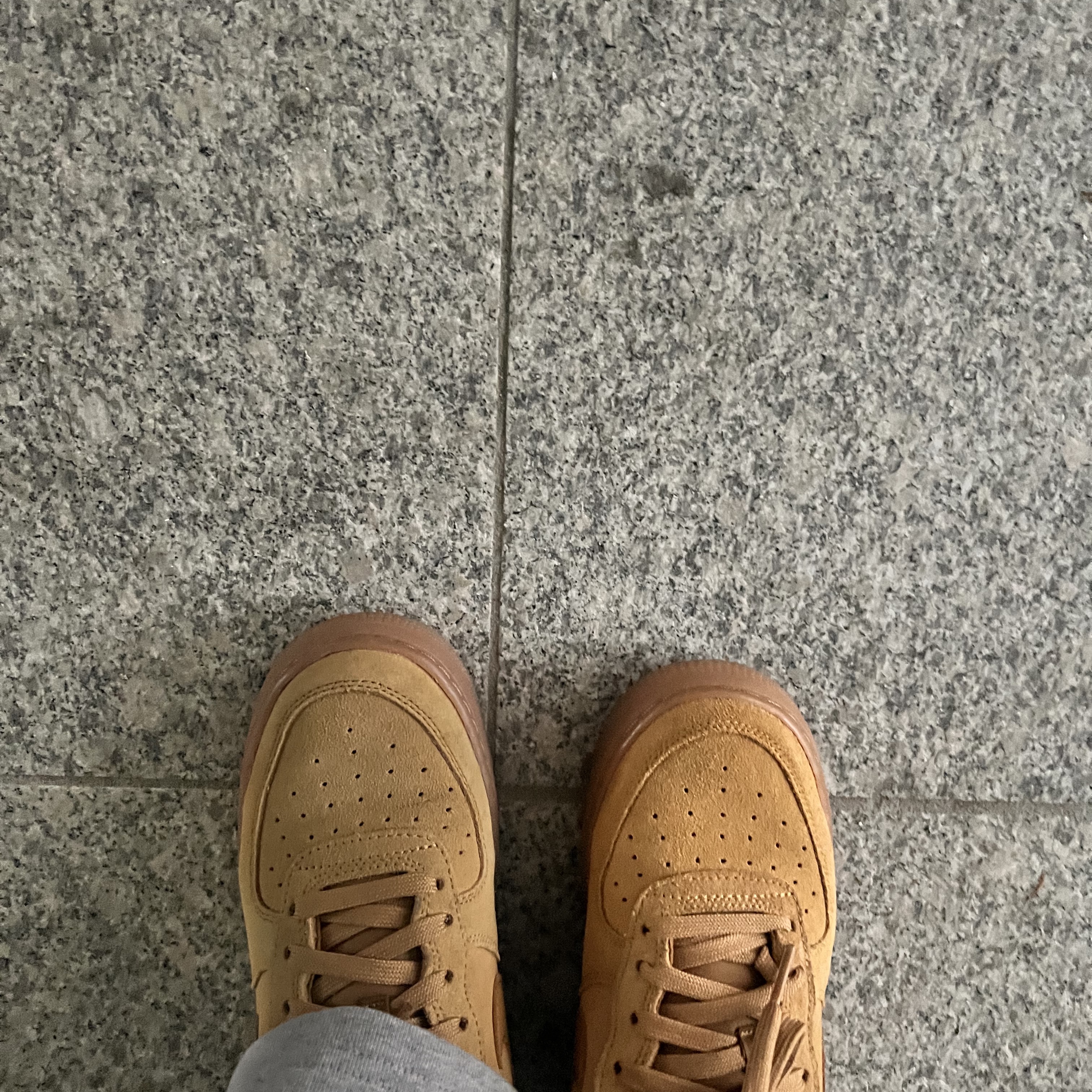 (GS) Nike Air Force 1 LV8 3 Wheat 착용 스타일