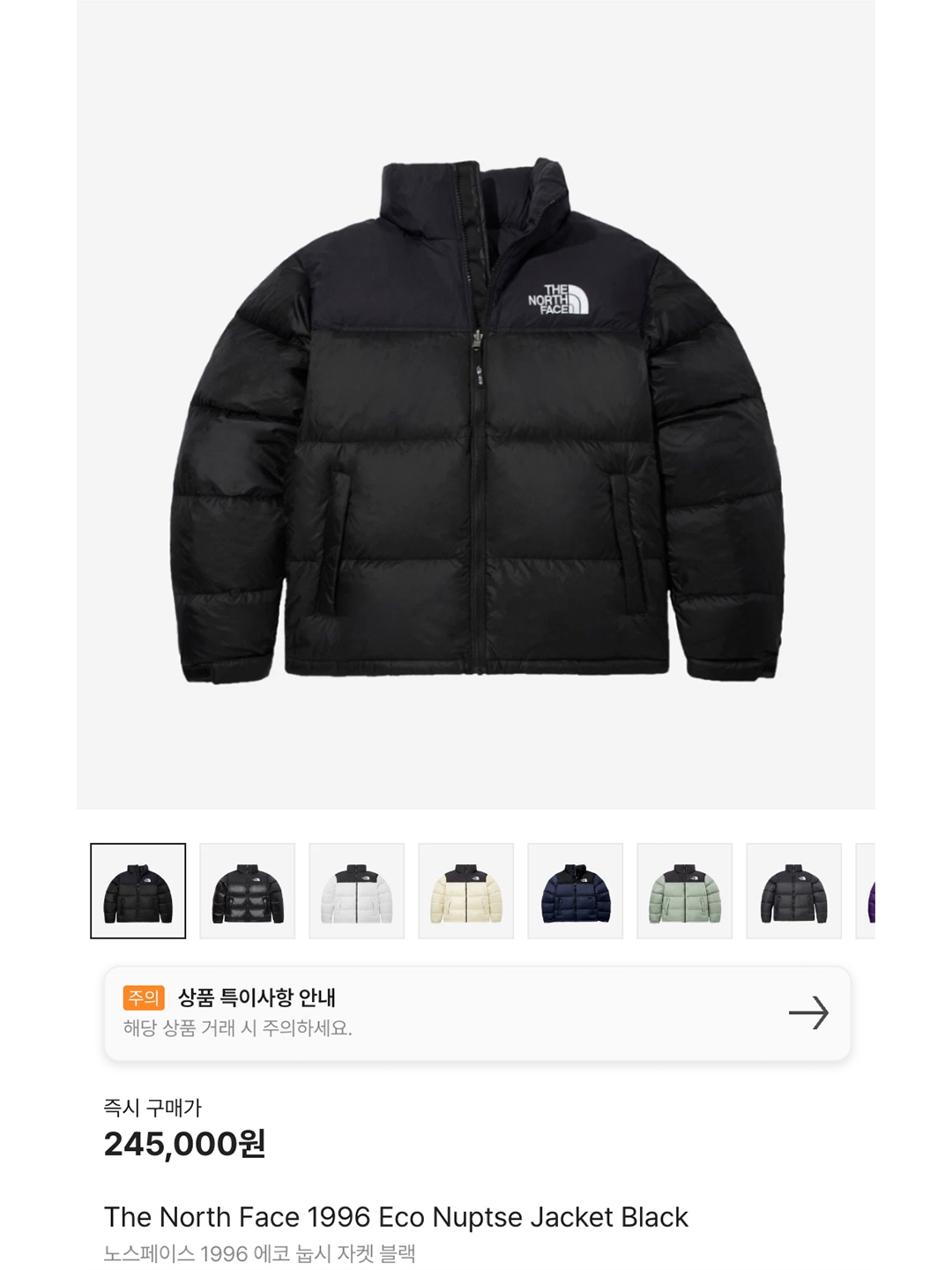 The North Face 1996 Eco Nuptse Jacket Black 착용 스타일 - 8