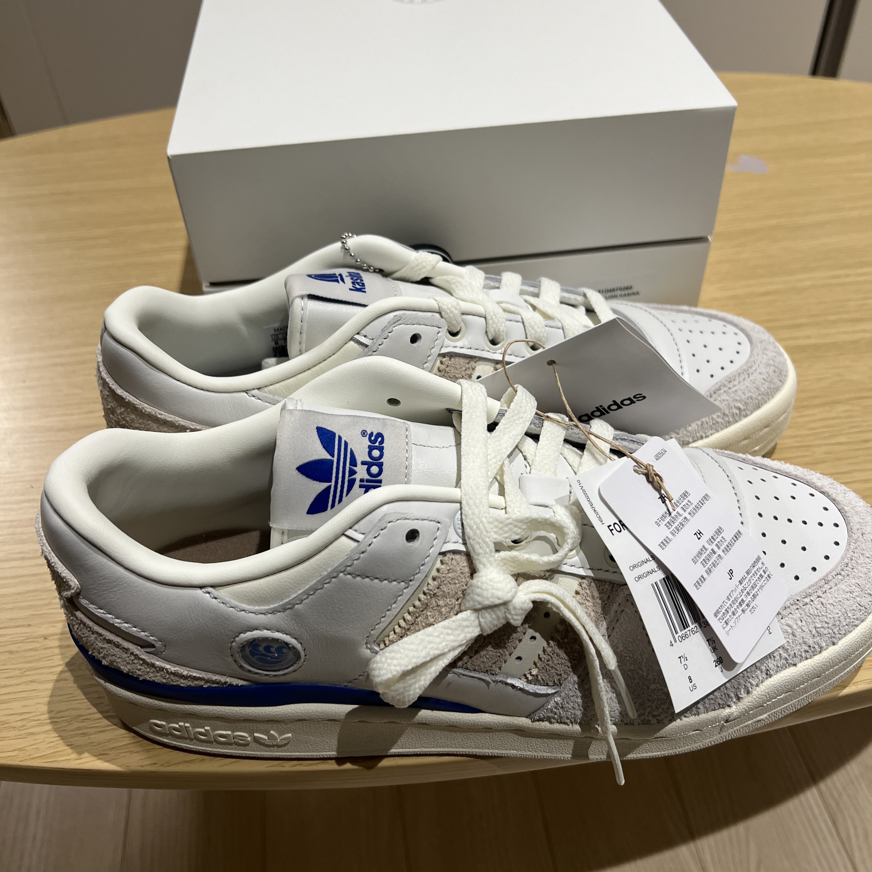 Adidas x Kasina Forum 84 Low Consortium Cup Off White 착용 스타일 - 6