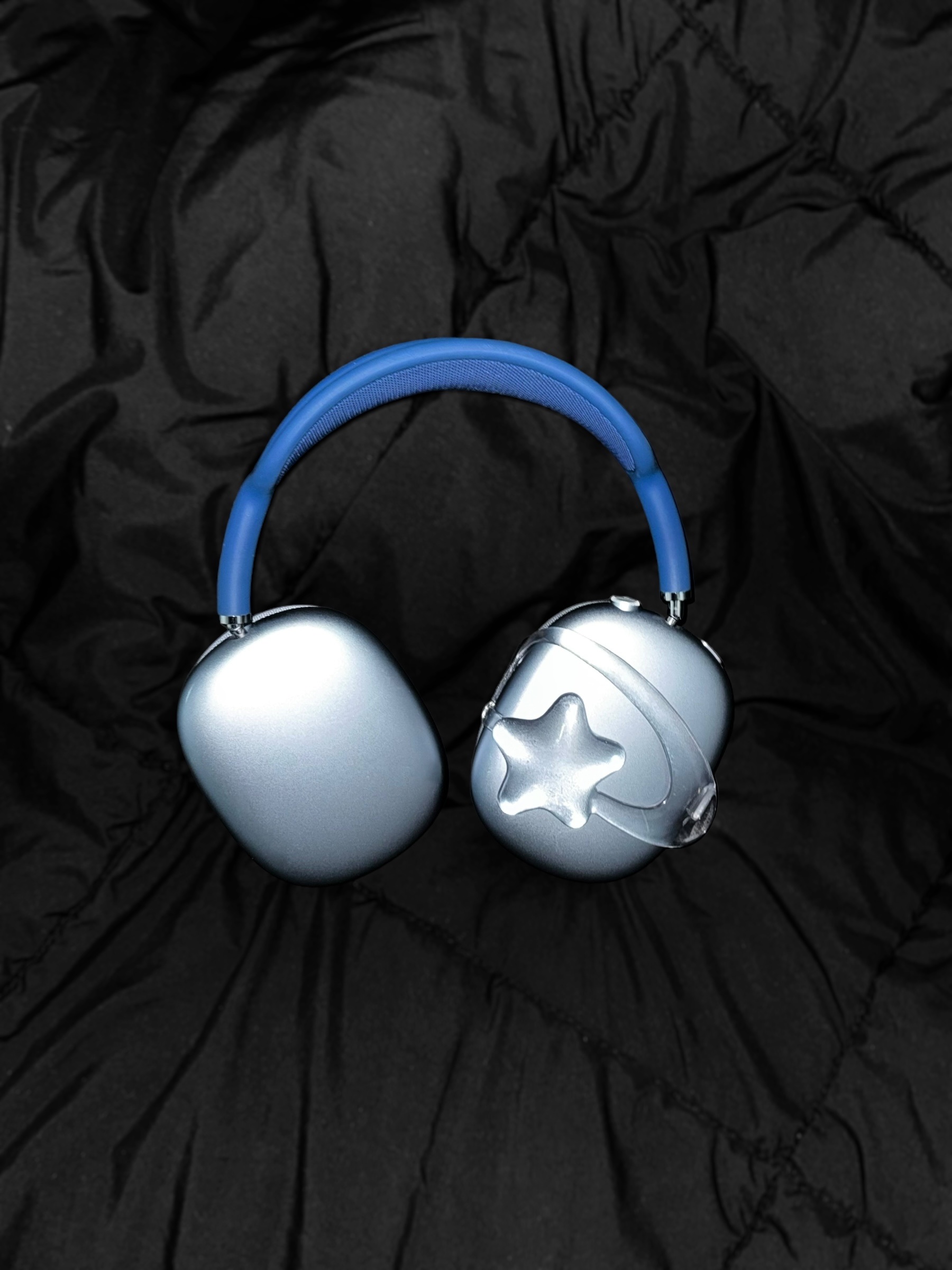Test Artifact Era Max 003 Clear, Apple AirPods Max Lightning Silver (Korean Ver.) 착용 스타일 - 5
