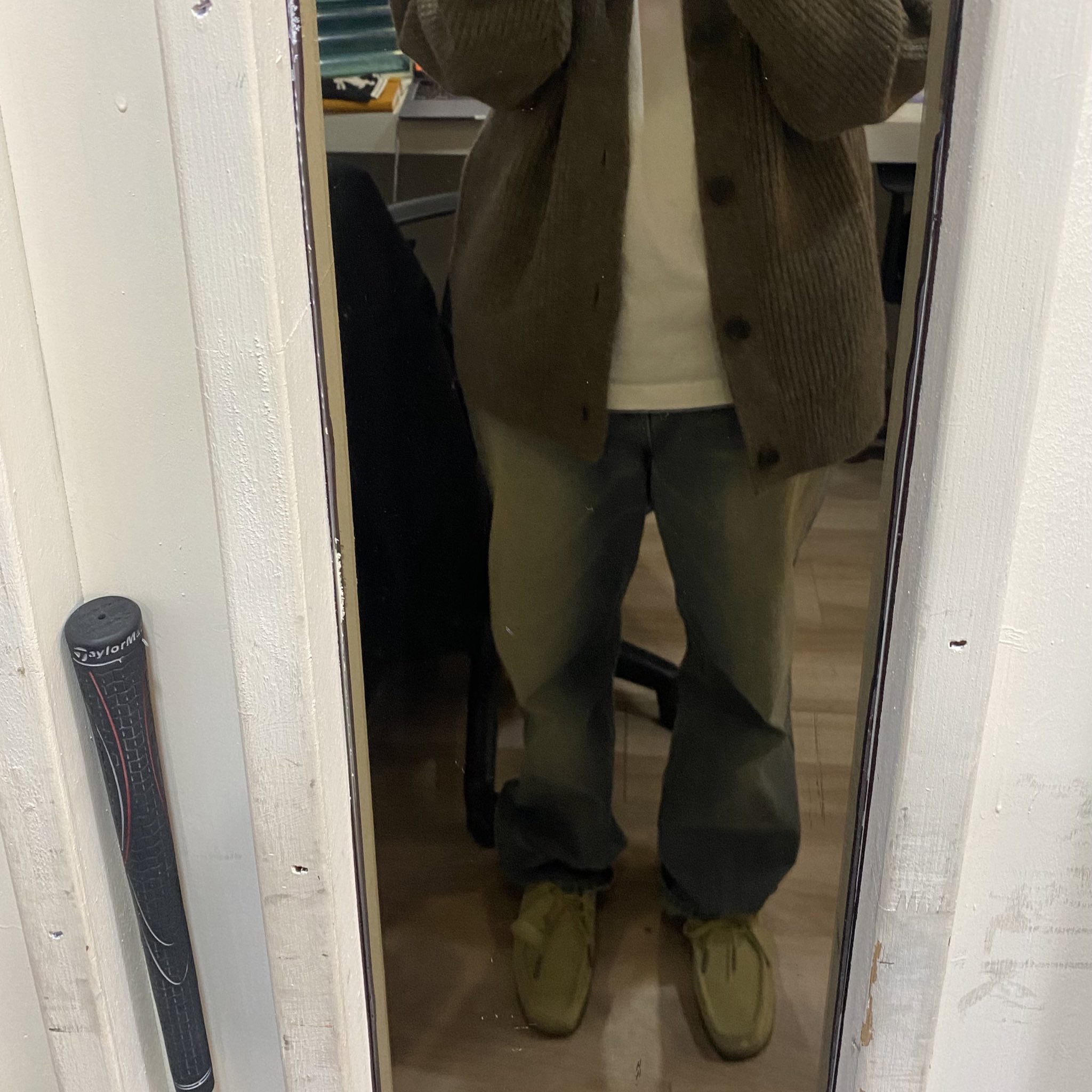 (W) Clarks Wallabee Maple Suede 착용 스타일 - 2