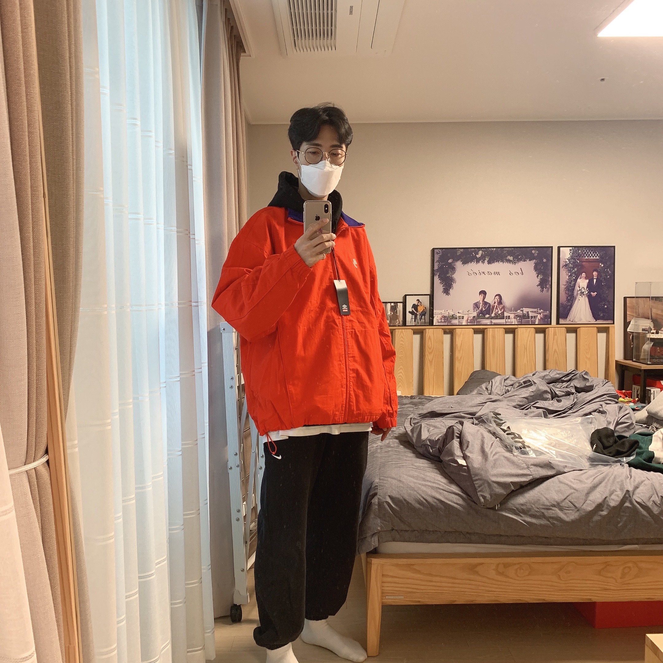 Supreme x Umbro Cotton Ripstop Track Jacket Red - 23FW 착용 스타일 - 1