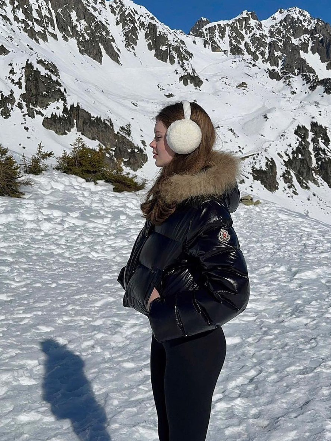 (W) Moncler Boed Short Down Jacket Black - 23FW, Moncler Maya Short Down Jacket Black - 23FW 착용 스타일 - 2