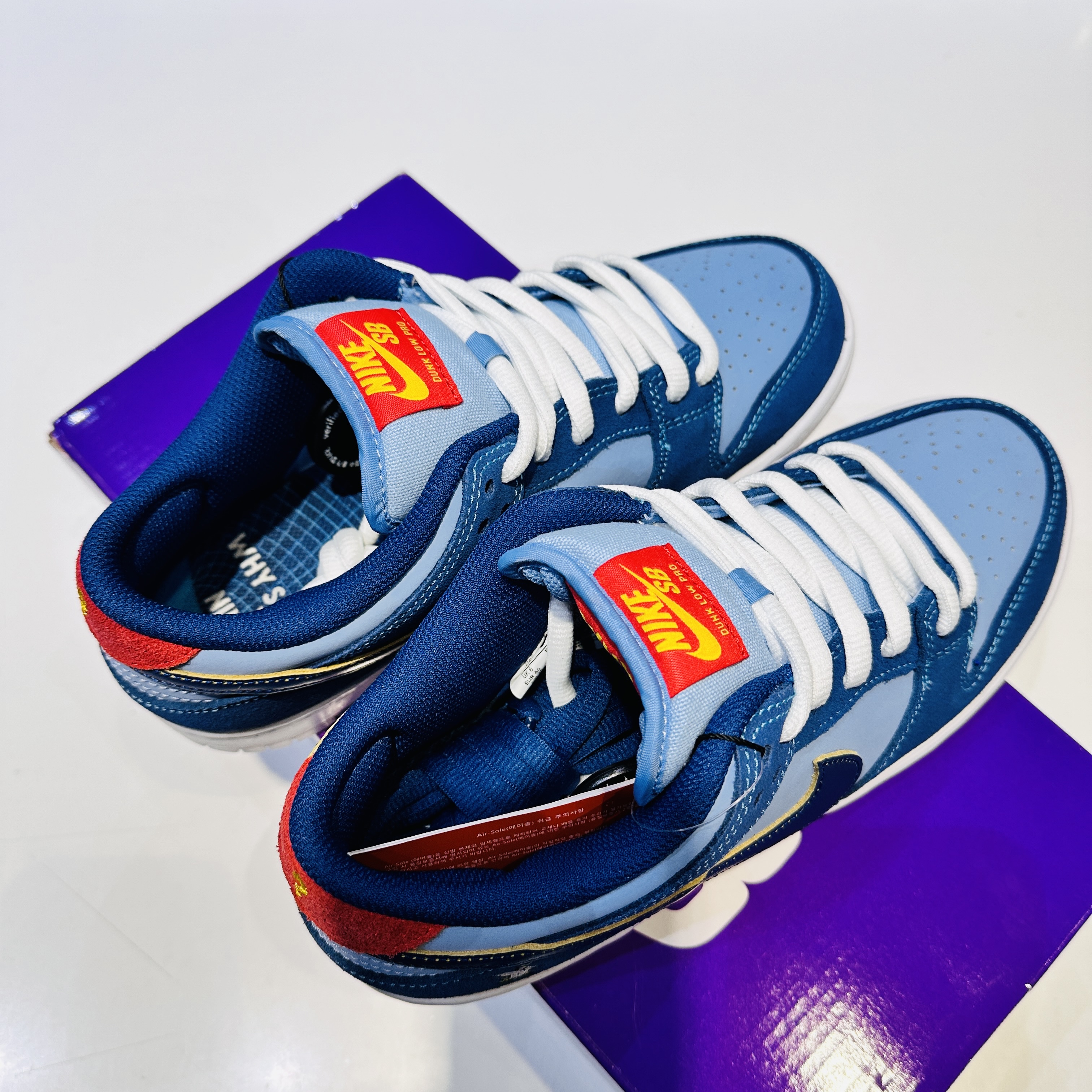 Nike x Why So Sad? SB Dunk Low Pro Coastal Blue 착용 스타일 - 2