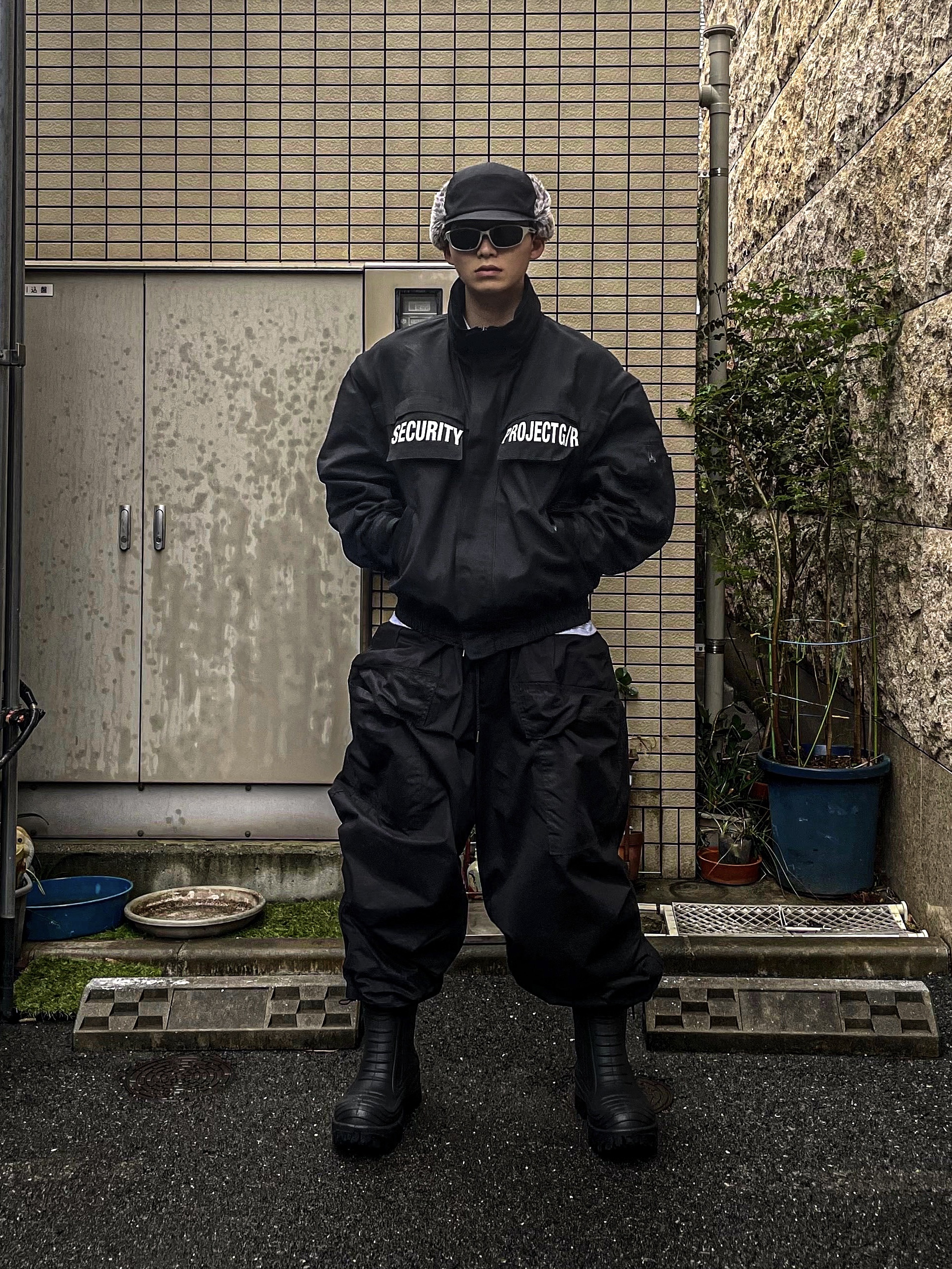 Project G/R securityジャケット 黒 NI_KI着用 非売品 G⁄R Project