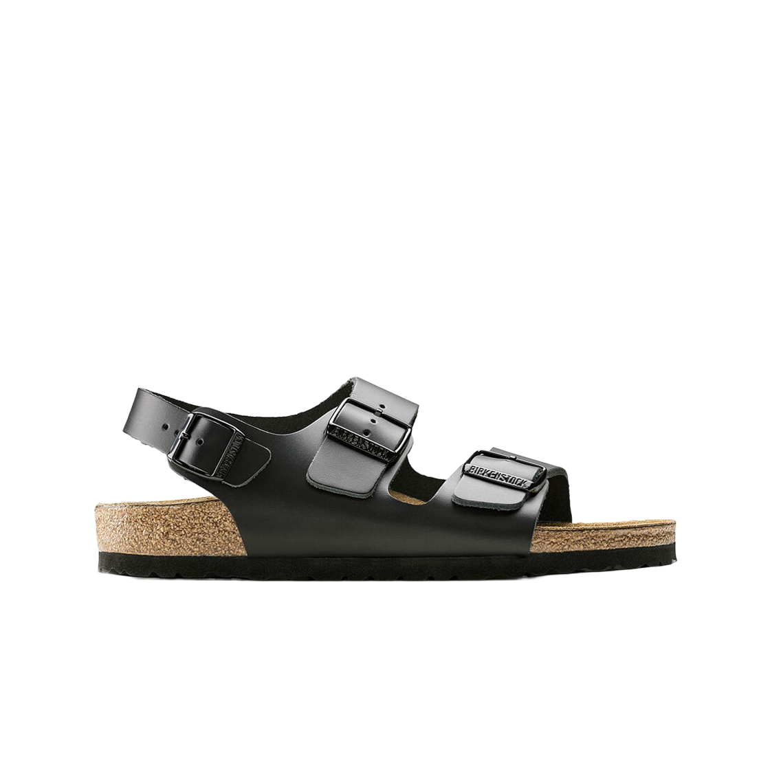 버켄스탁 밀라노 내츄럴 레더 블랙 - 레귤러