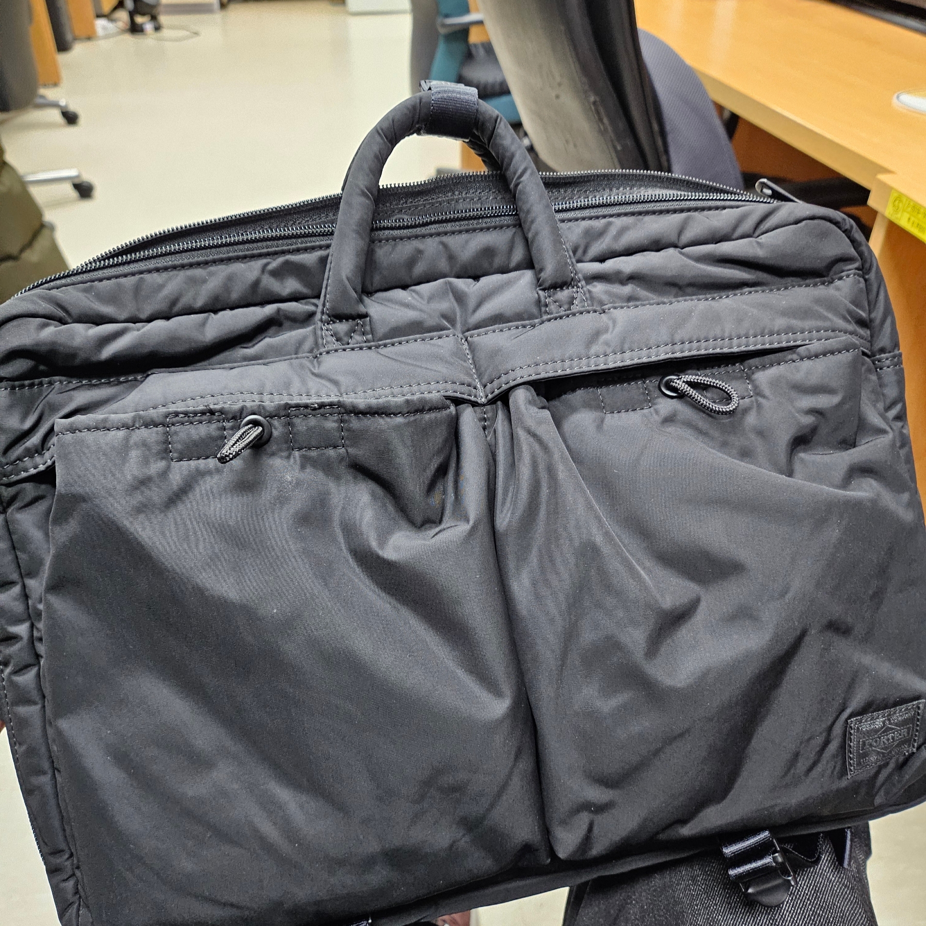 Porter Senses 2Way Pack Black 착용 스타일
