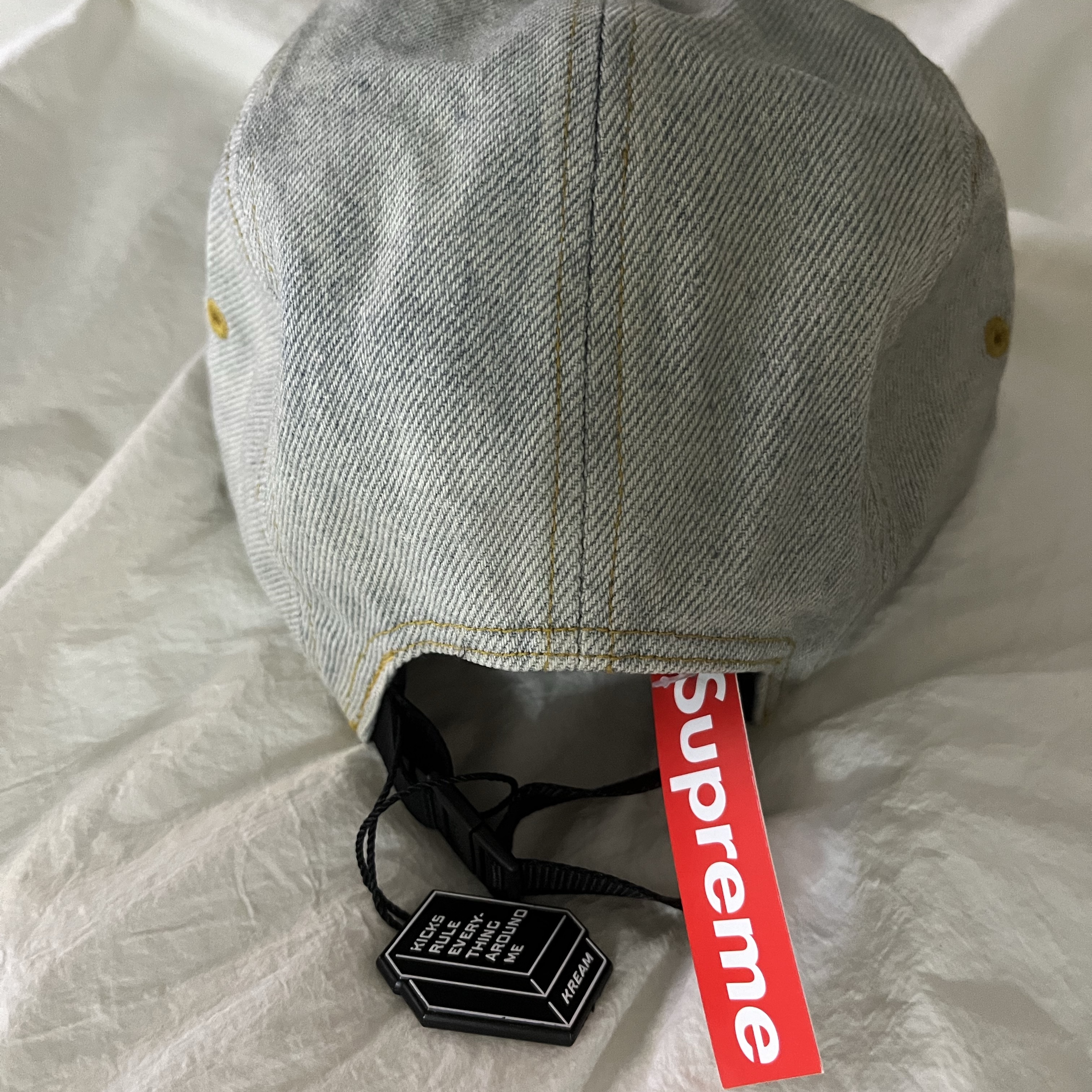 Supreme Denim Camp Cap Dirty Indigo - 23SS 착용 스타일