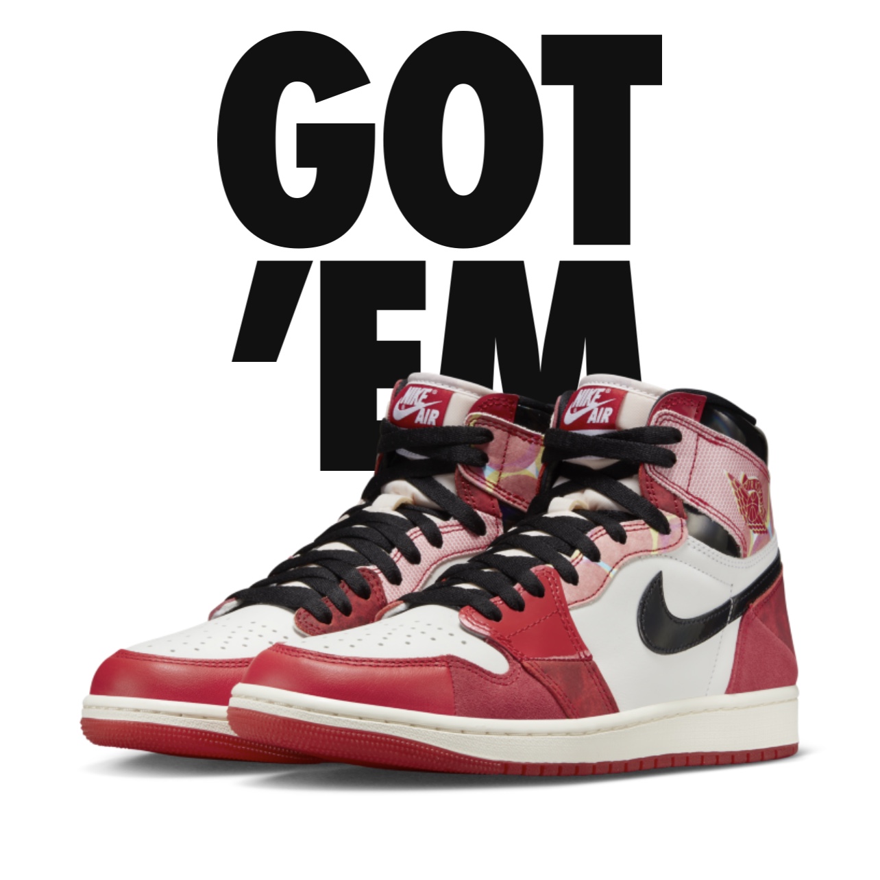 Jordan 1 Retro High Spider-Man Next Chapter, Jordan 1 Retro High OG Chicago 2022 착용 스타일 - 1