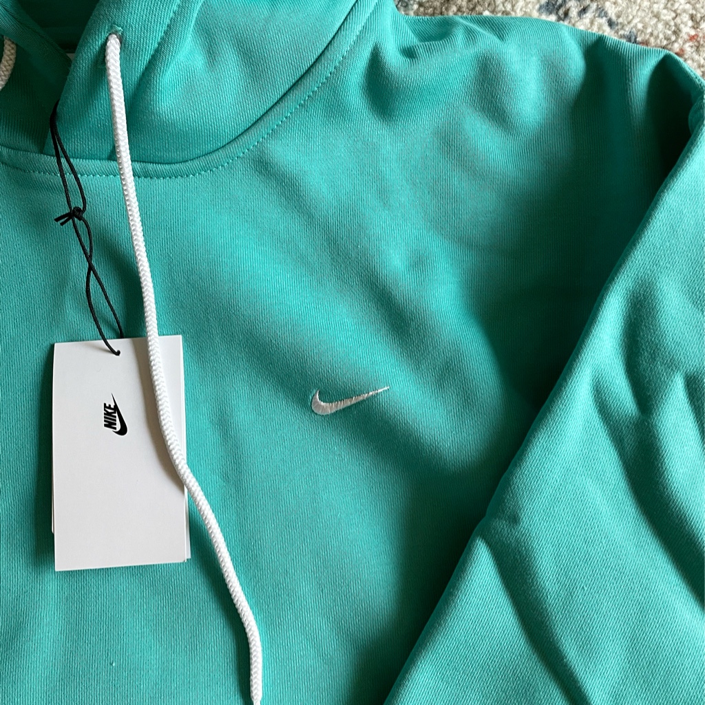 Nike NRG Solo Swoosh Fleece Hoodie Washed Teal - Asia 착용 스타일 - 2