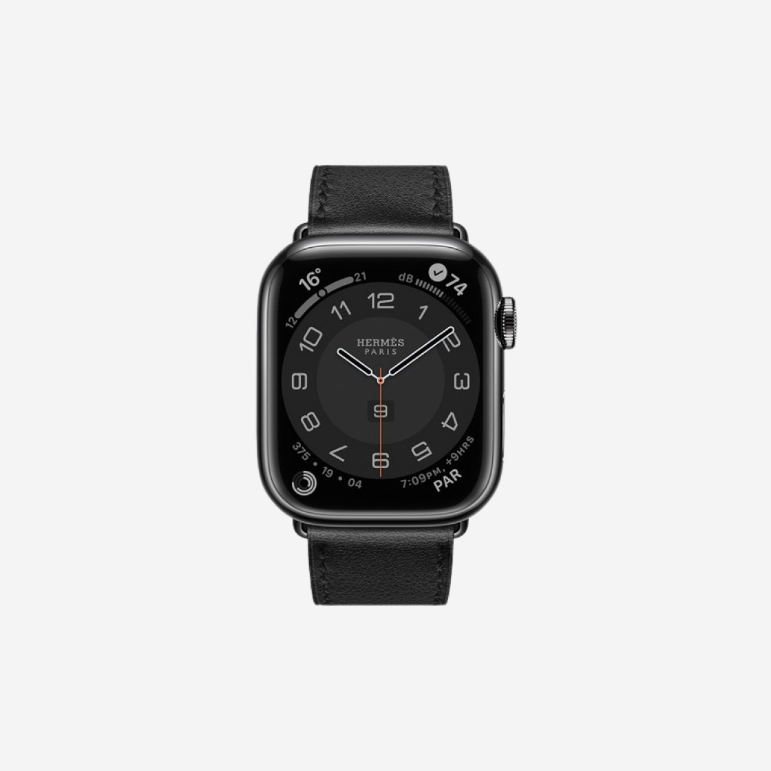 Apple Watch Hermes Series 7 41mm Cellular Black Stainless Steel Case with Single Tour Noir (Korean Ver.) 상세 이미지 2