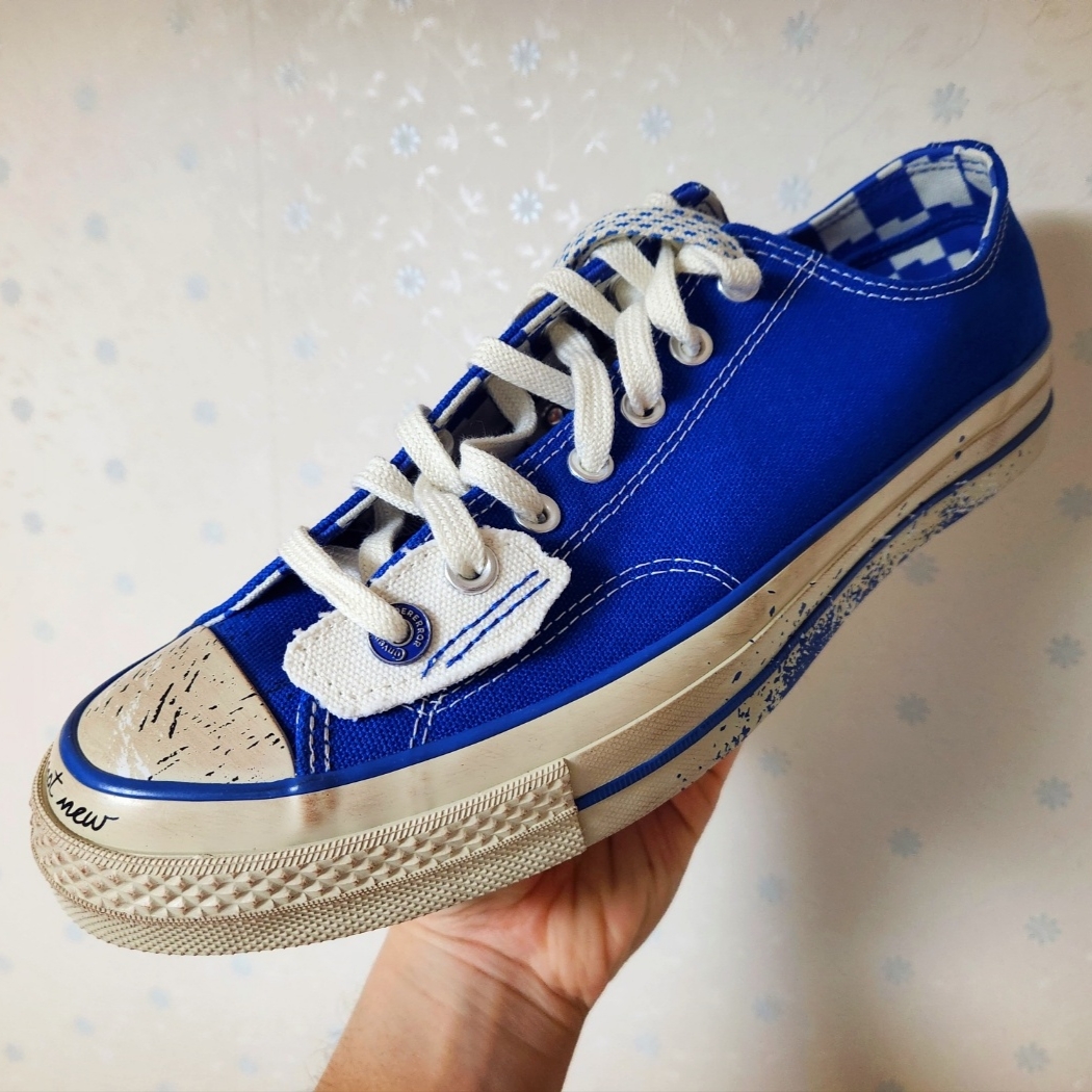 Converse x Ader Error Chuck 70 Ox Imperial Blue 착용 스타일 - 2