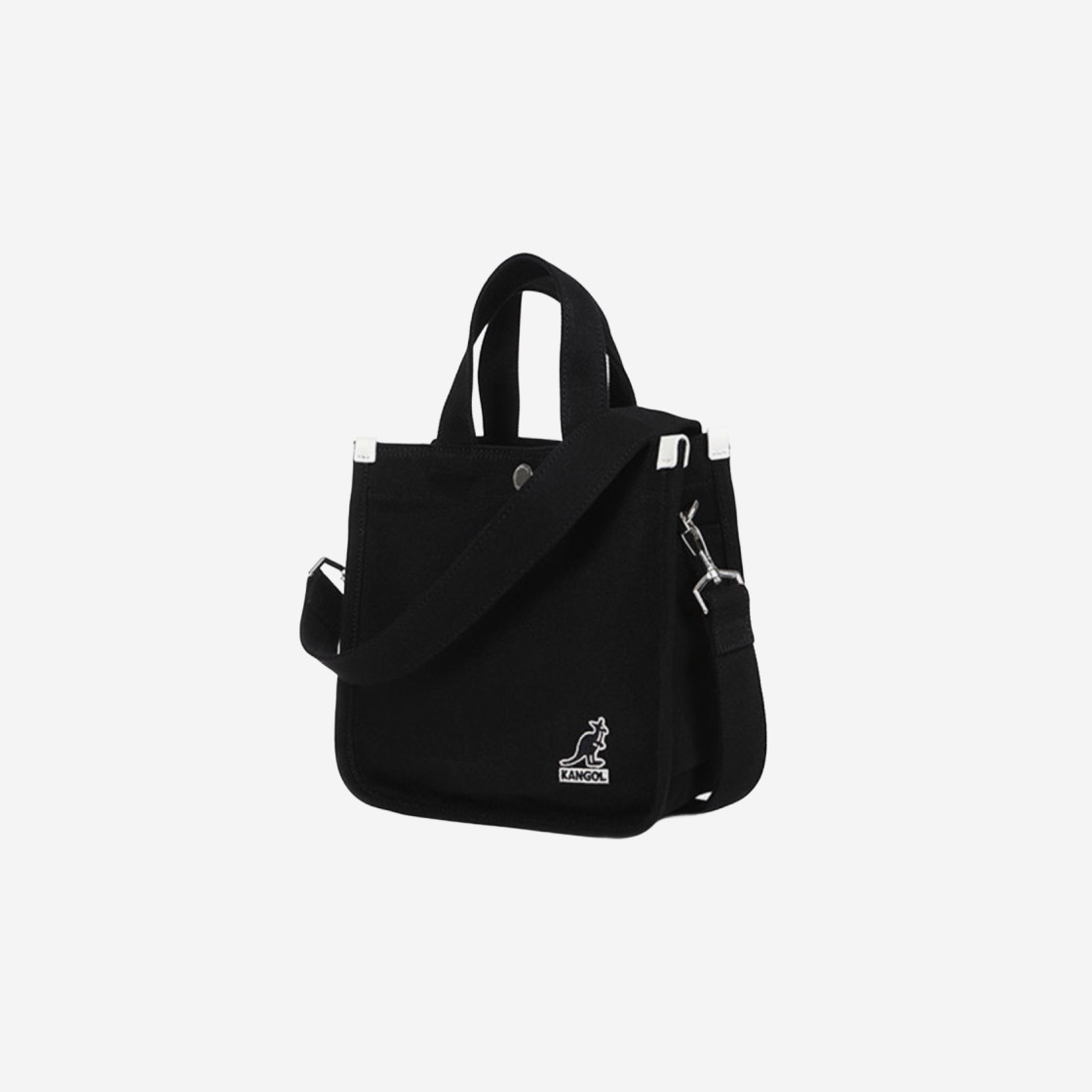 Kangol Canvas Mini Tote Bag 3727 Black 상세 이미지 2