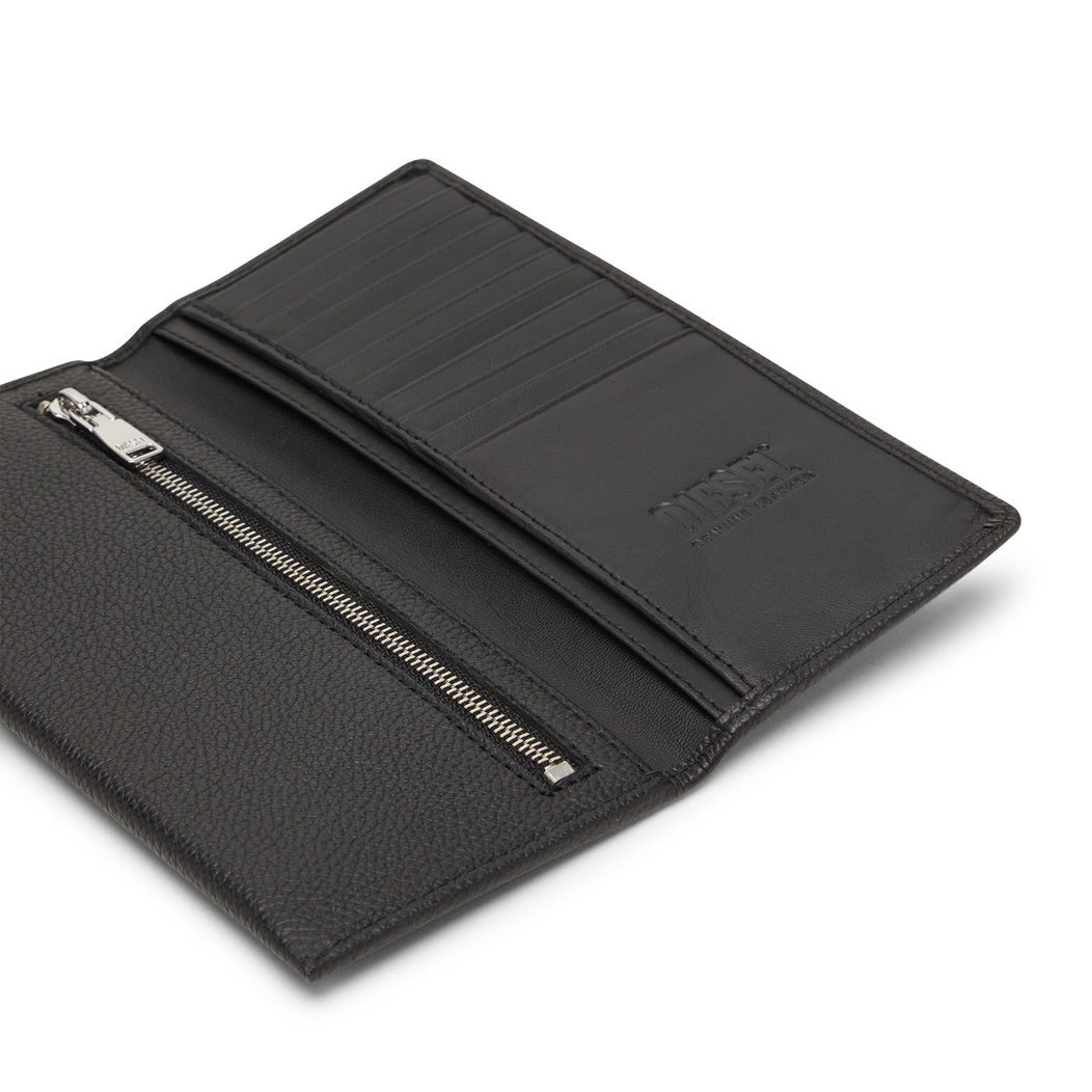 (W) Diesel Continental Wallet in Grainy Leather Black 착용 스타일 - 1