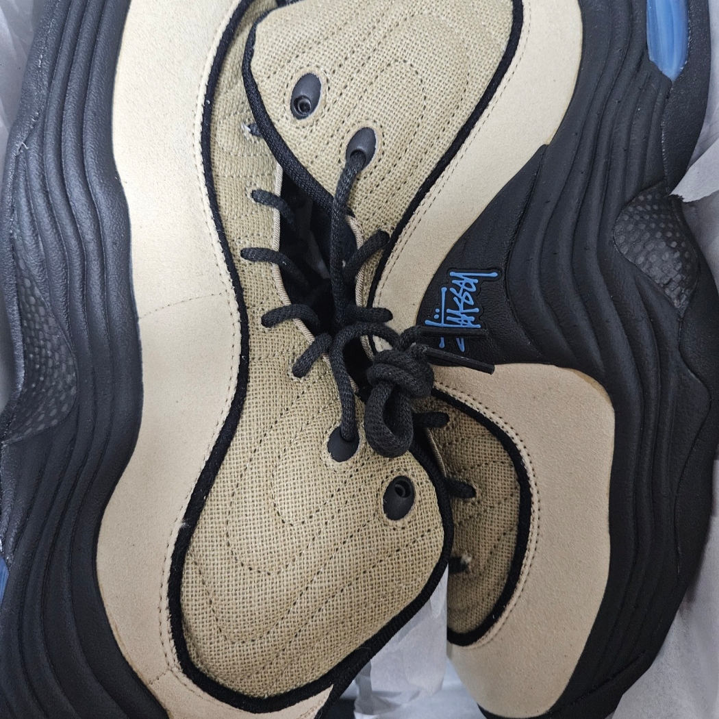 Nike x Stussy Air Penny II Rattan and Limestone 착용 스타일 - 2