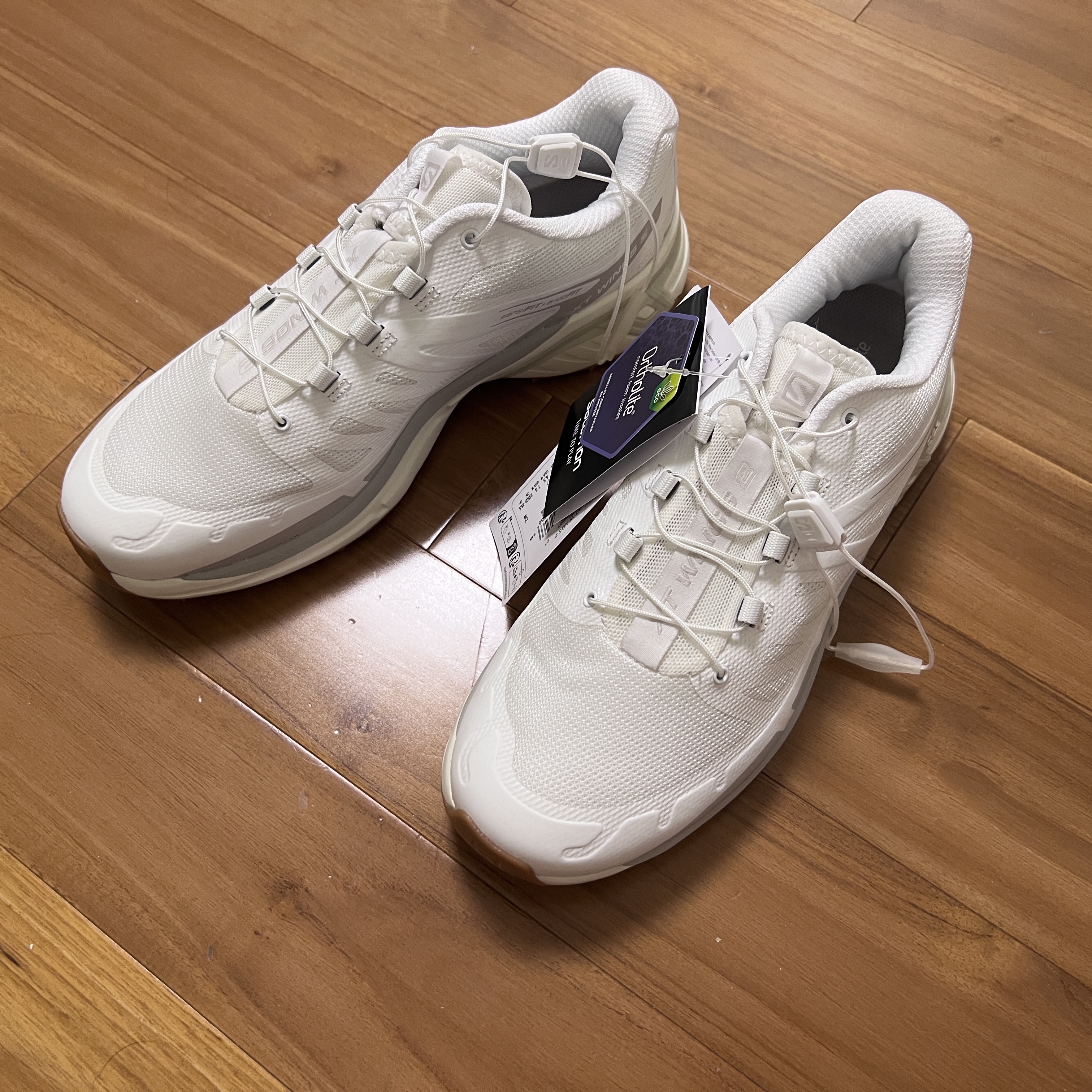 Salomon XT-Wings 2 White Vanila Ice 착용 스타일
