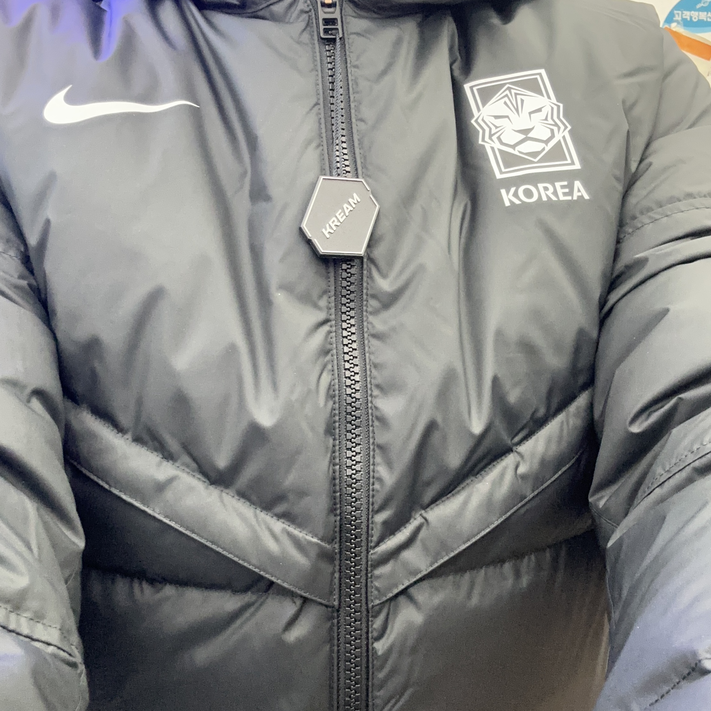 Nike Korea Strike Storm-Fit Down Football Jacket Black 착용 스타일 - 2