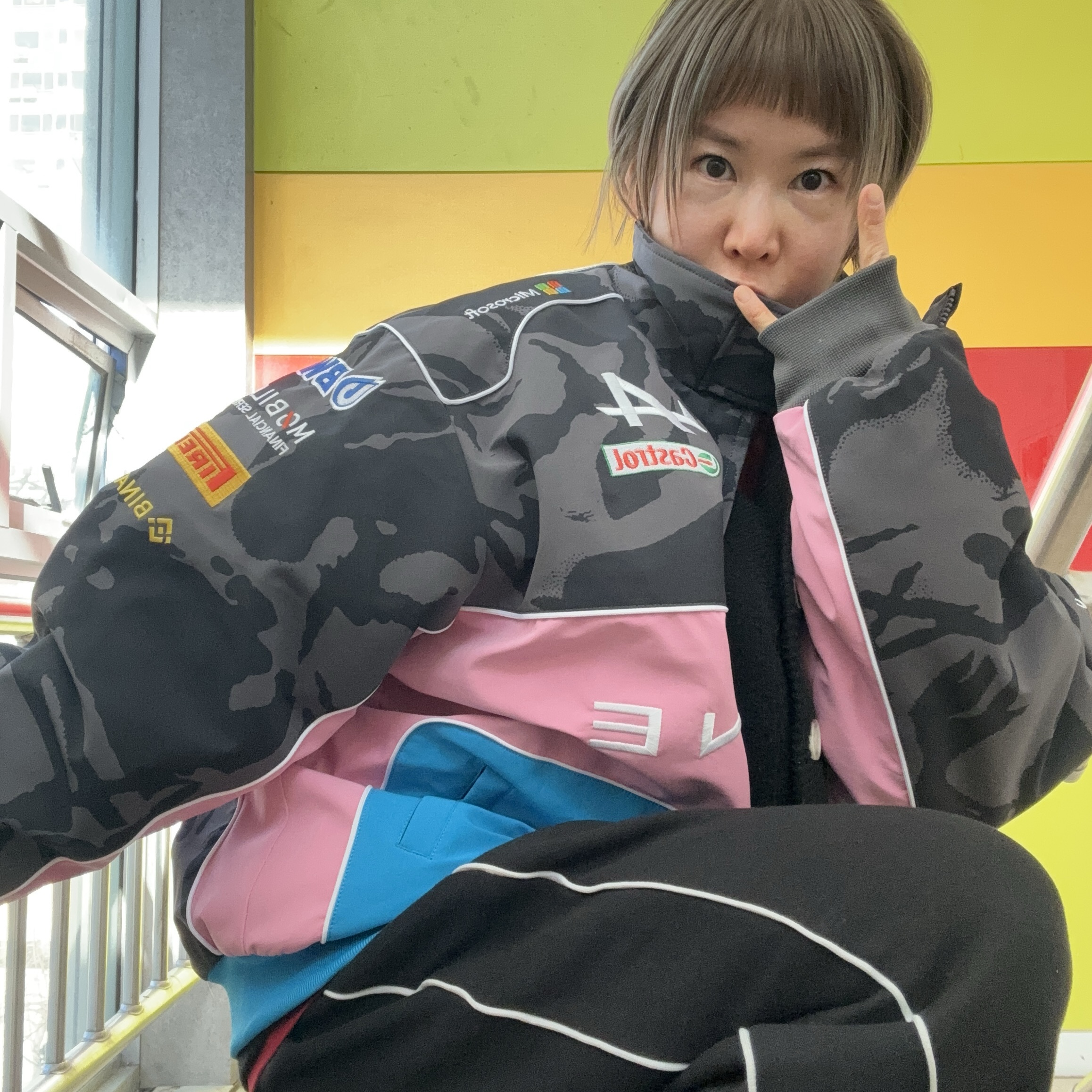 Palace x Kappa For Alpine Pit Jacket Night Desert Camo - 23FW 착용 스타일 - 1