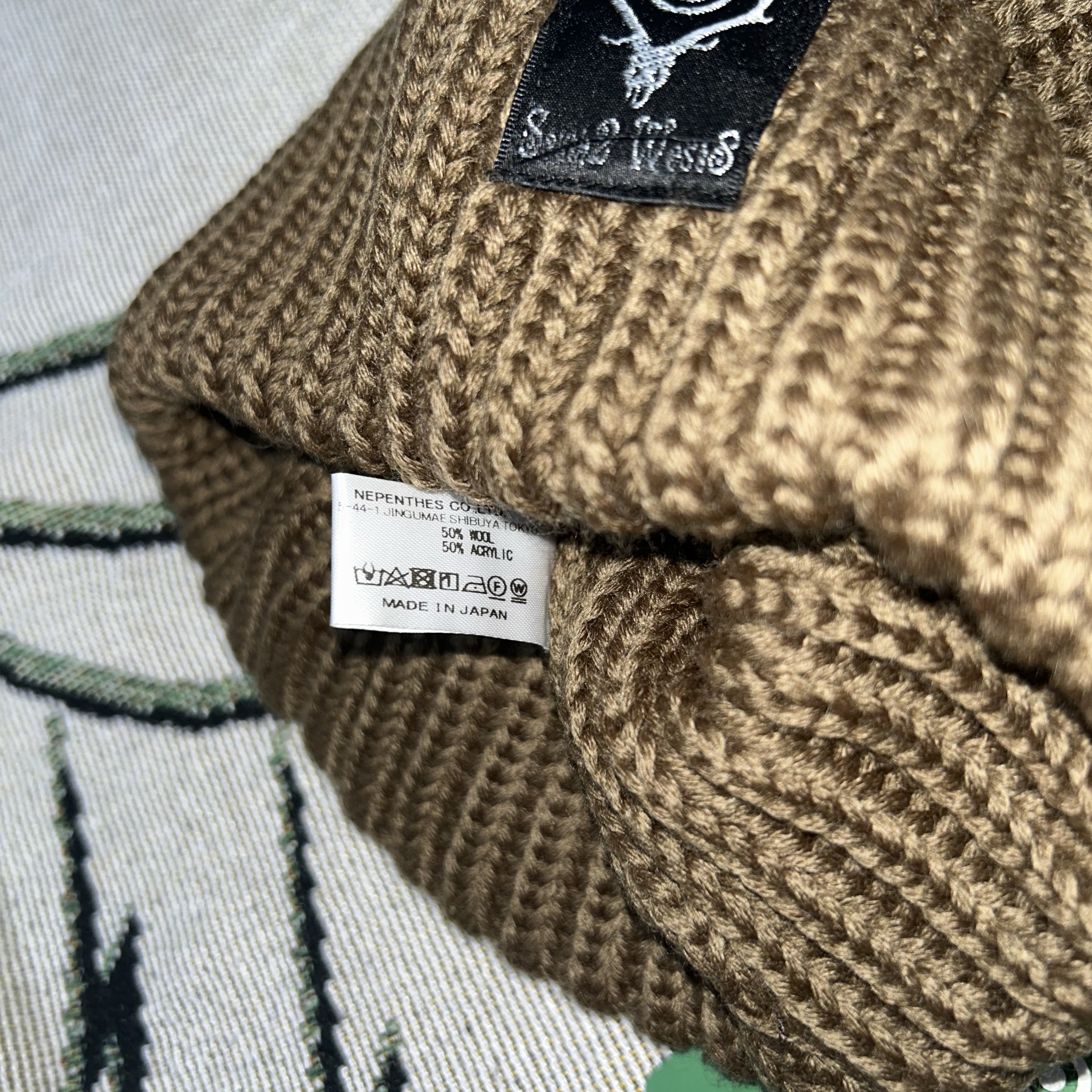 South2 West8 Watch Cap Beanie Mocha 착용 스타일 - 2