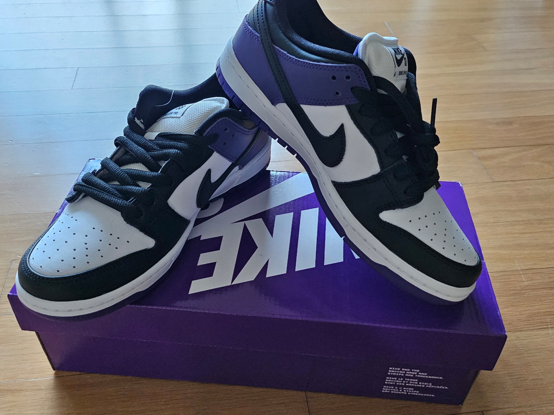 Nike SB Dunk Low Pro Court Purple 착용 스타일