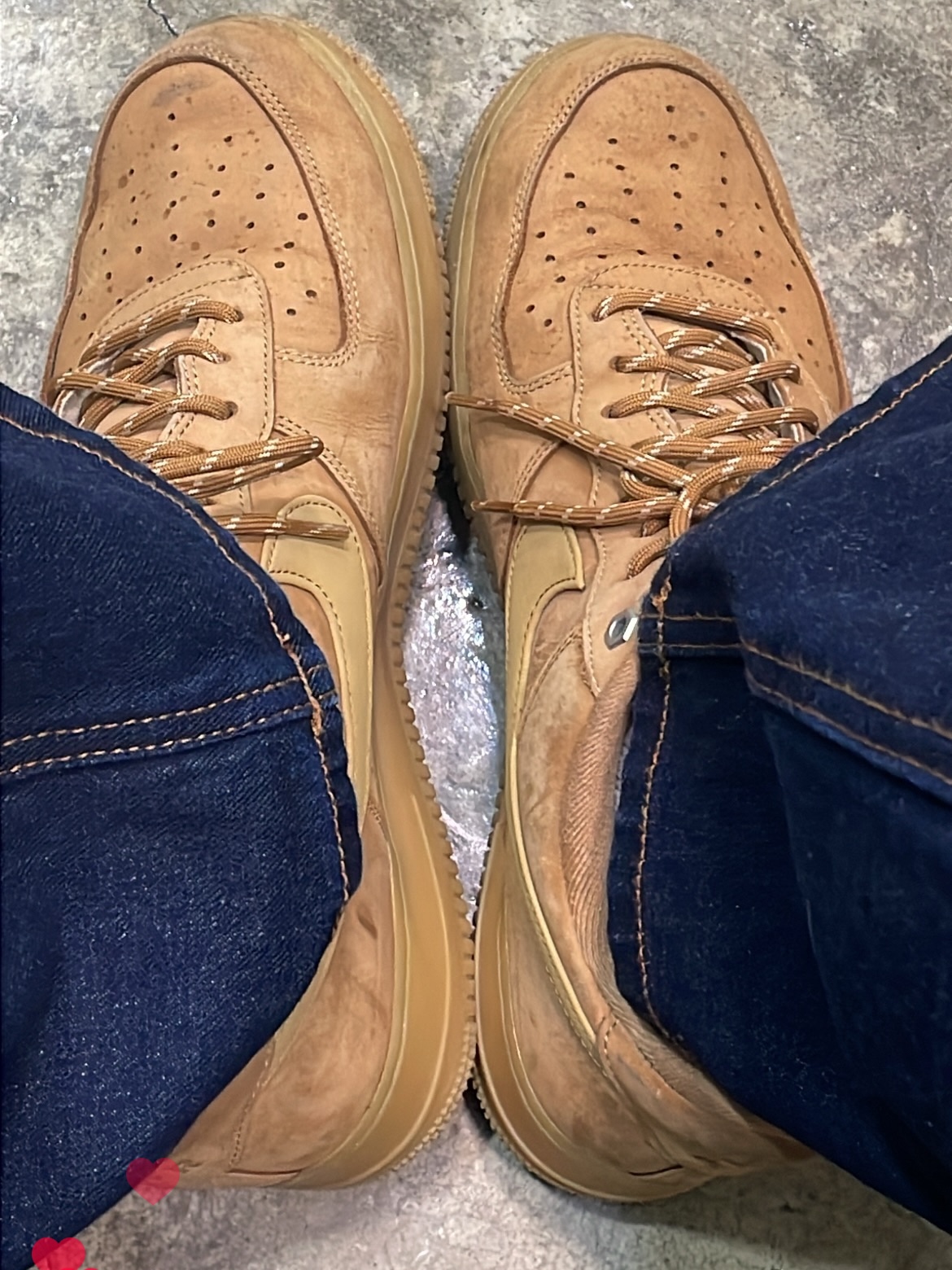 Nike Air Force 1 '07 WB Flax 착용 스타일 - 1