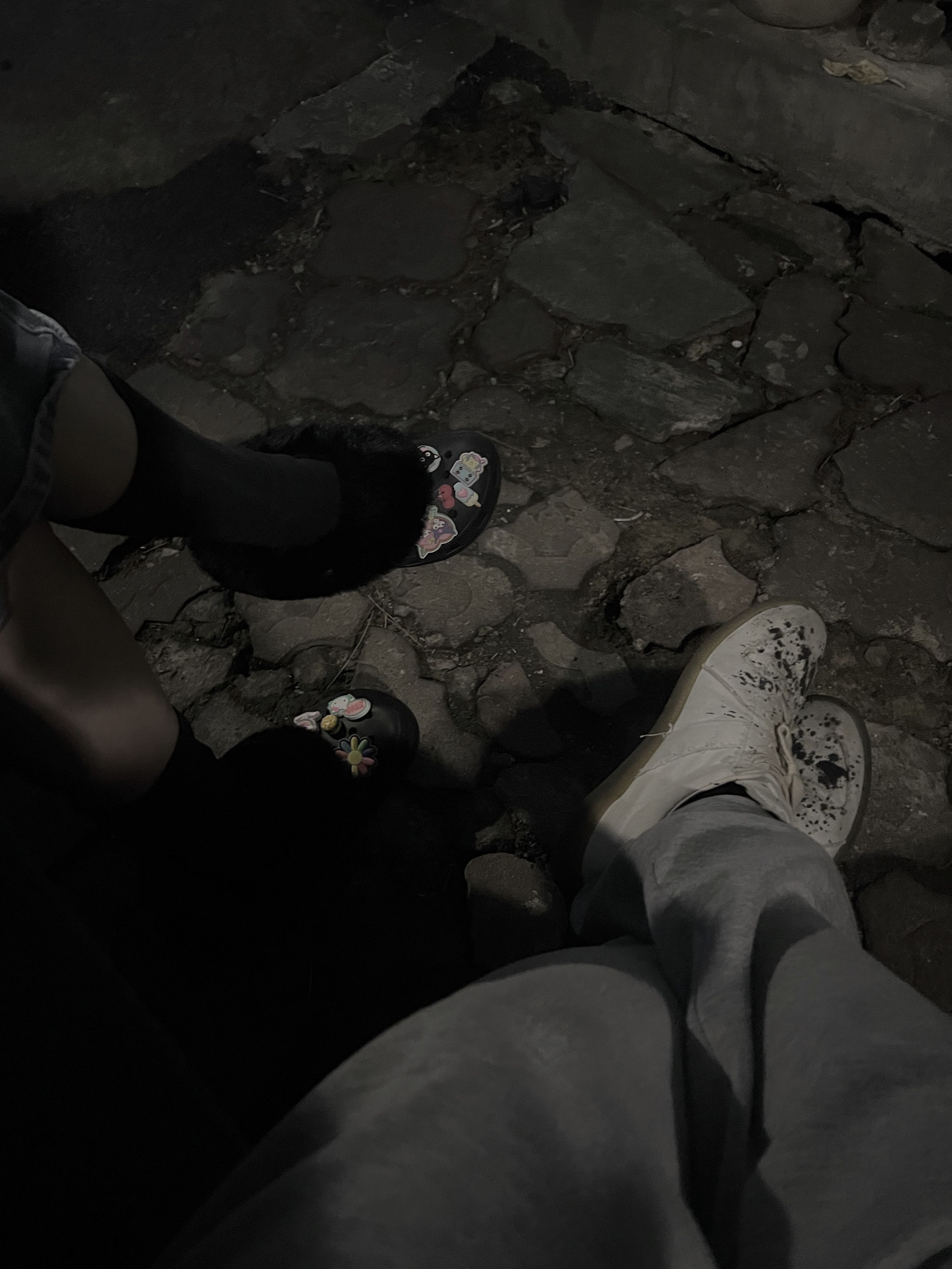 Maison Margiela Cotton Paint Drop Replica Sneakers 착용 스타일