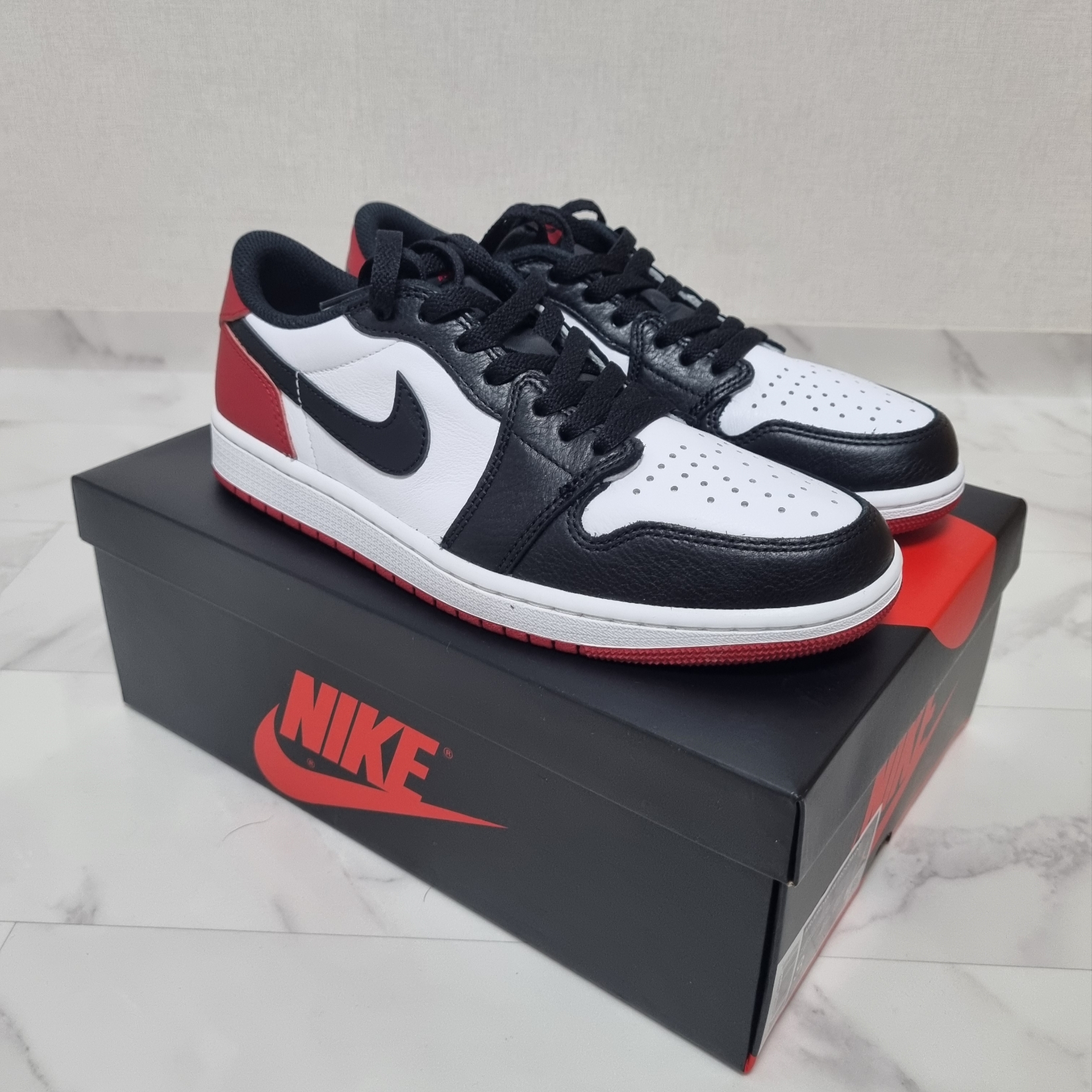 Jordan 1 Retro Low OG Black Toe 착용 스타일