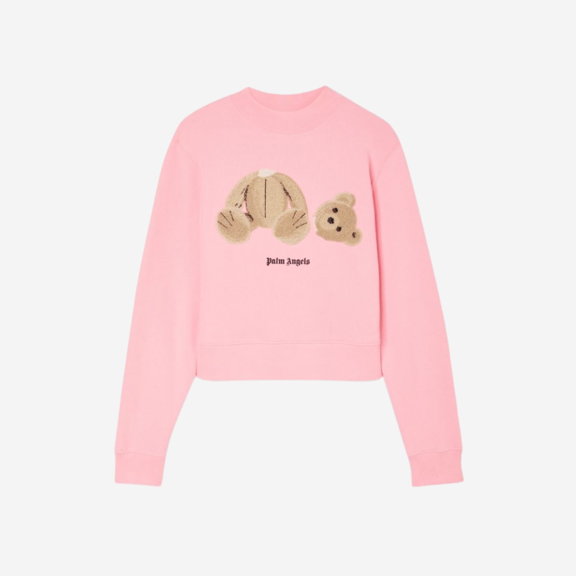 (W) Palm Angels Palm Bear Fitted Crew Sweatshirt Blossom Pink 상세 이미지 1