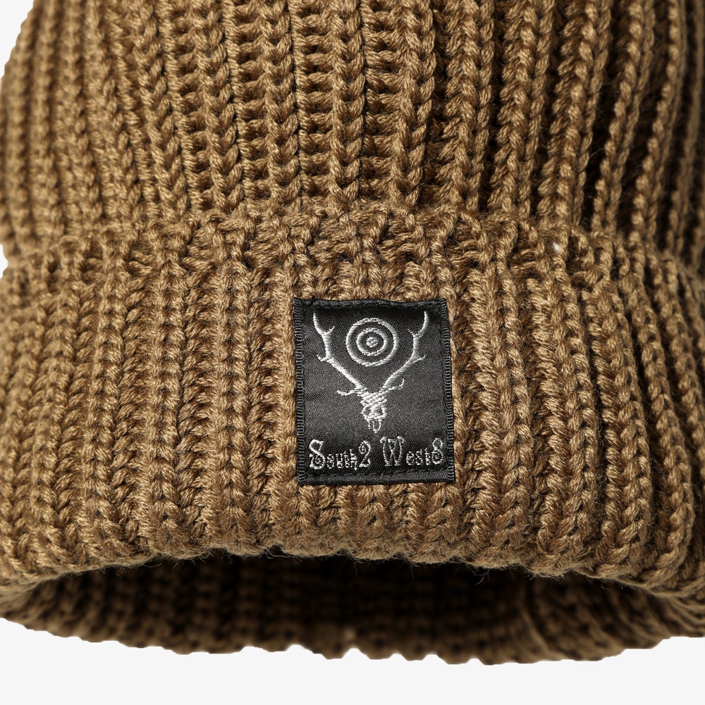 South2 West8 Watch Cap Beanie Mocha 착용 스타일 - 1