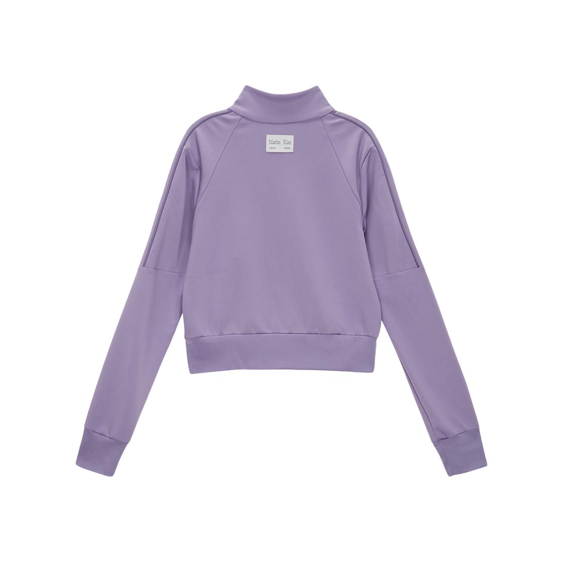 (W) Matin Kim Piping Crop Track Jumper Lilac 상세 이미지 2