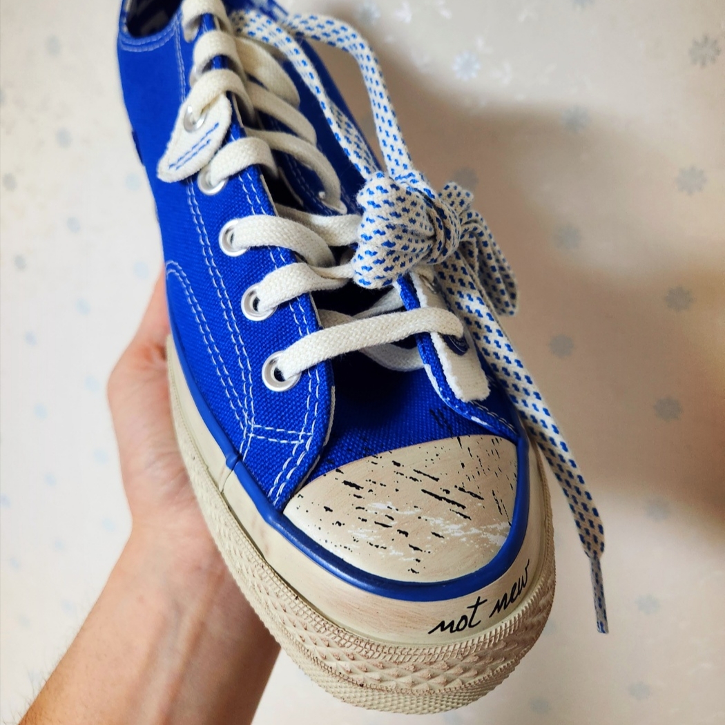 Converse x Ader Error Chuck 70 Ox Imperial Blue 착용 스타일 - 1