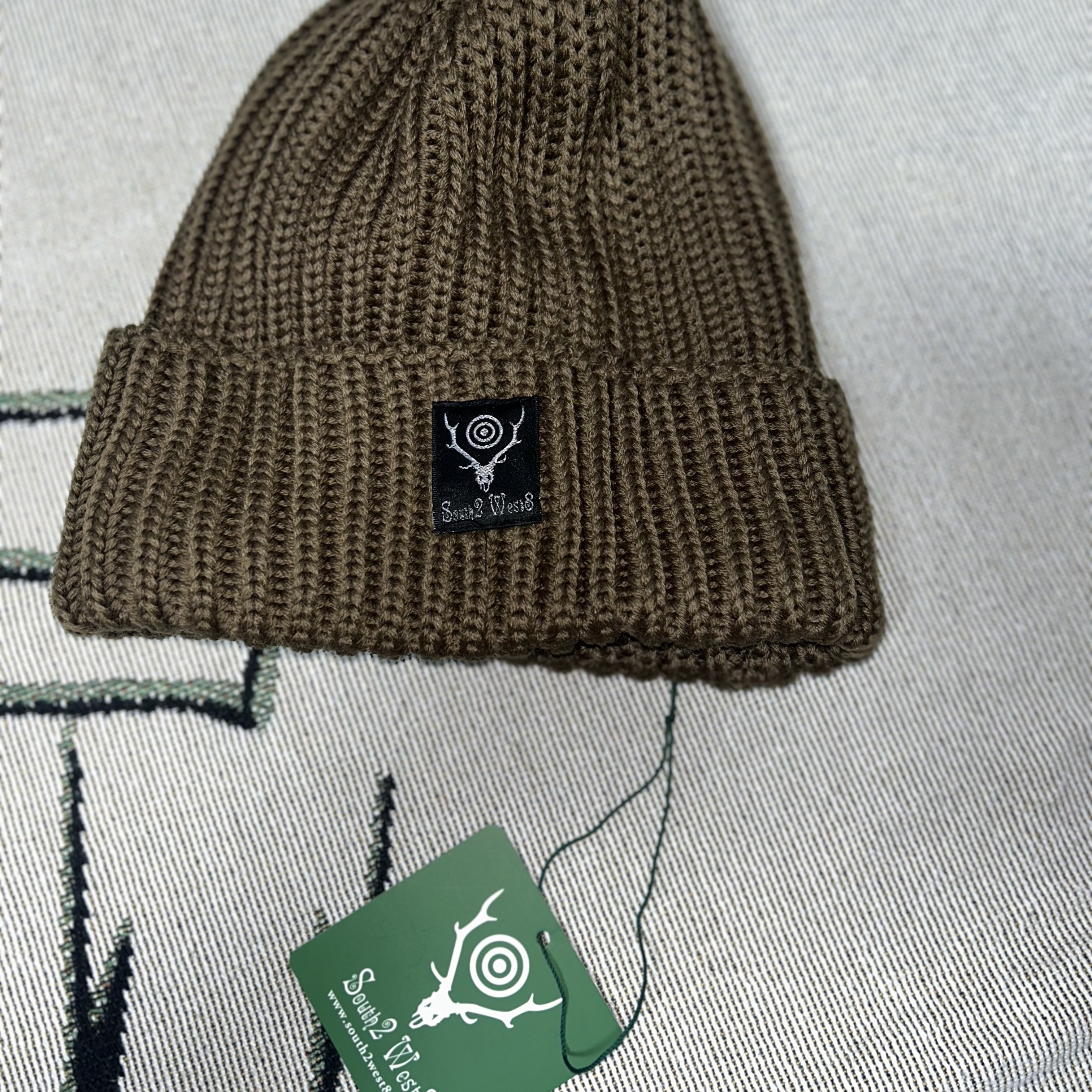 South2 West8 Watch Cap Beanie Mocha 착용 스타일 - 4