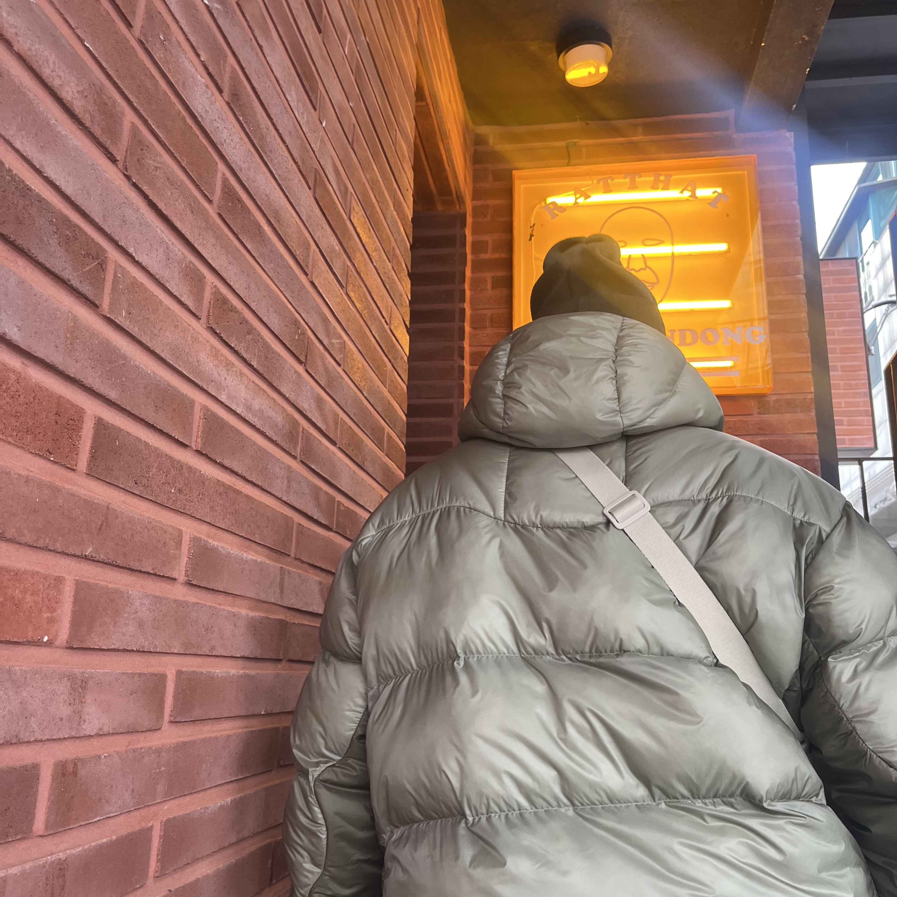Nike ACG Therma-Fit ADV Lunar Lake Puffer Jacket Light Army - Asia 착용 스타일