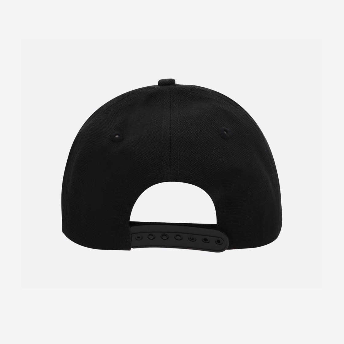 Palm Angels Classic Logo Canvas Baseball Cap Black White 상세 이미지 3