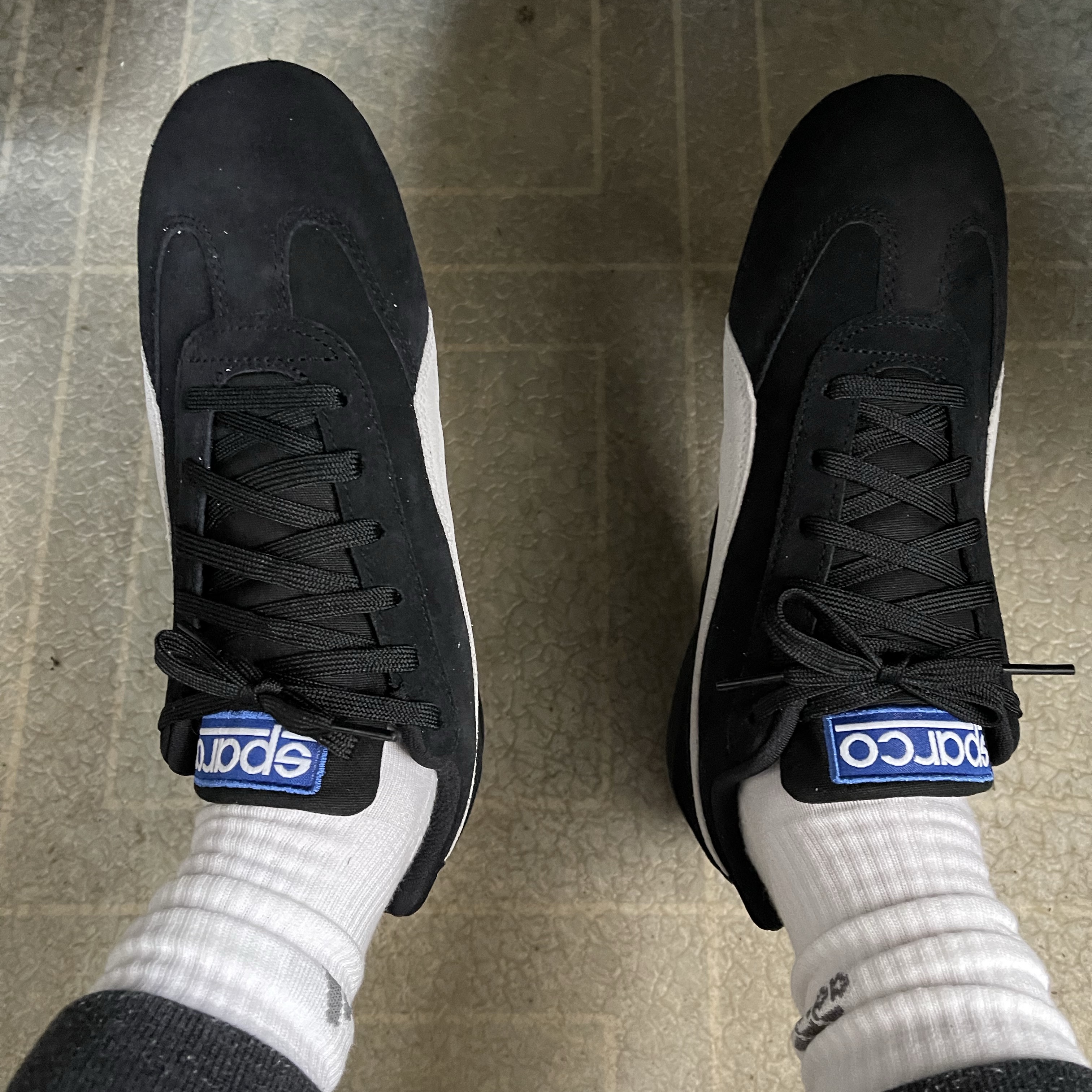 Puma Speedcat OG Sparco Black White 착용 스타일