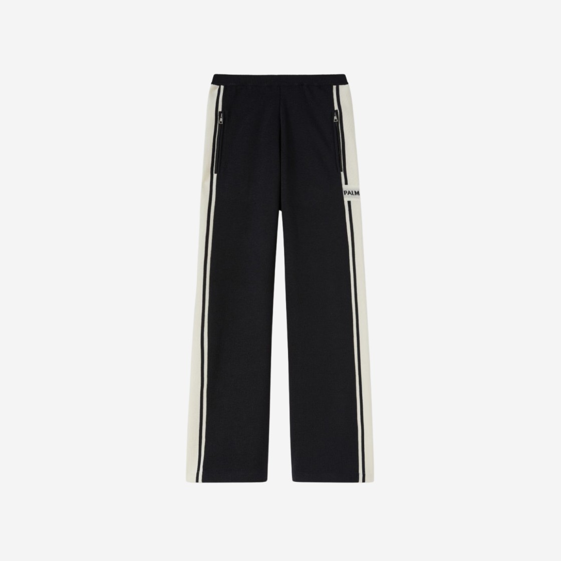 (W) Palm Angels Racing Knit Track Pants Black Butter 상세 이미지 1