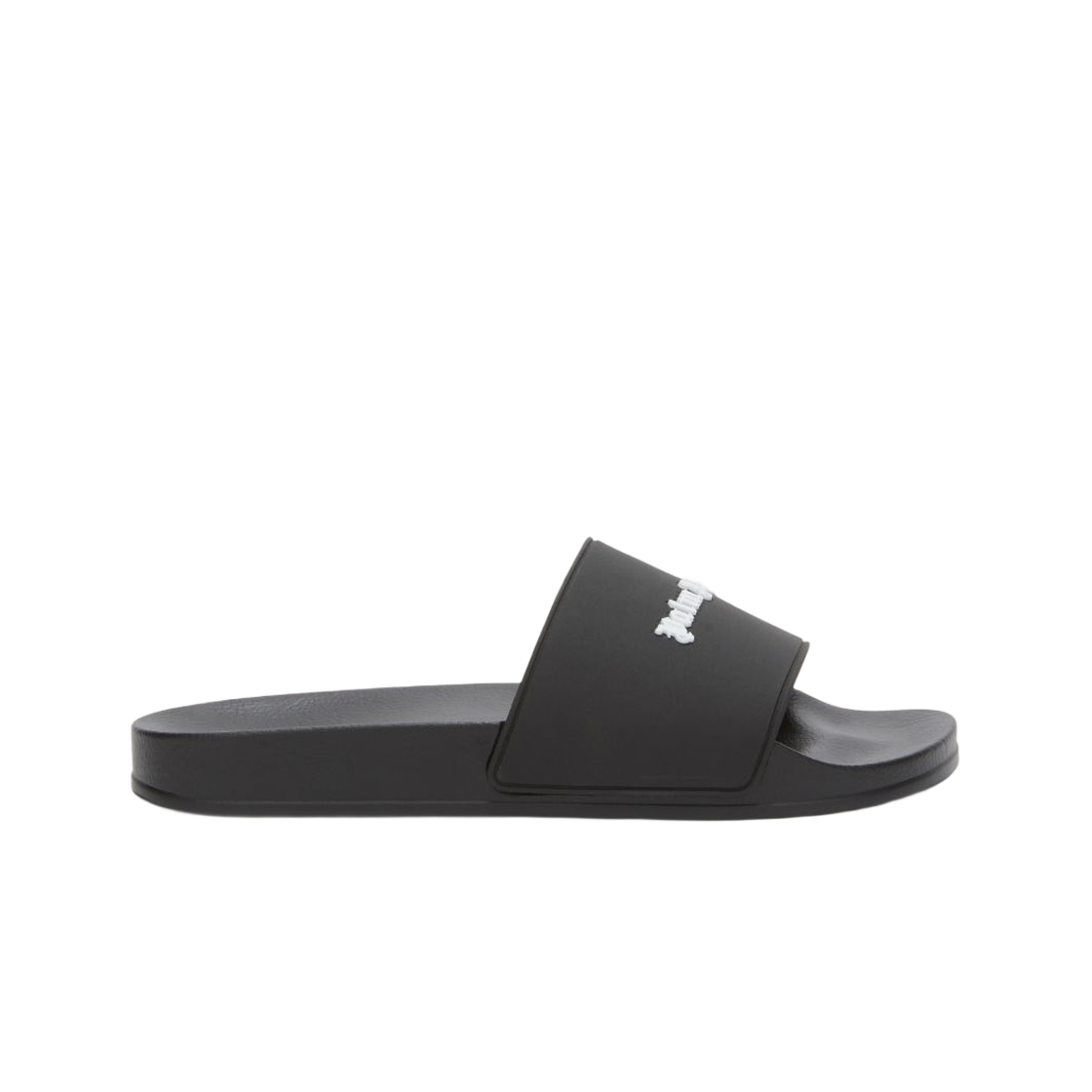 팜 엔젤스 모노그램 풀 슬라이더 블랙 화이트(Palm Angels Monogram Pool Slider Black White)