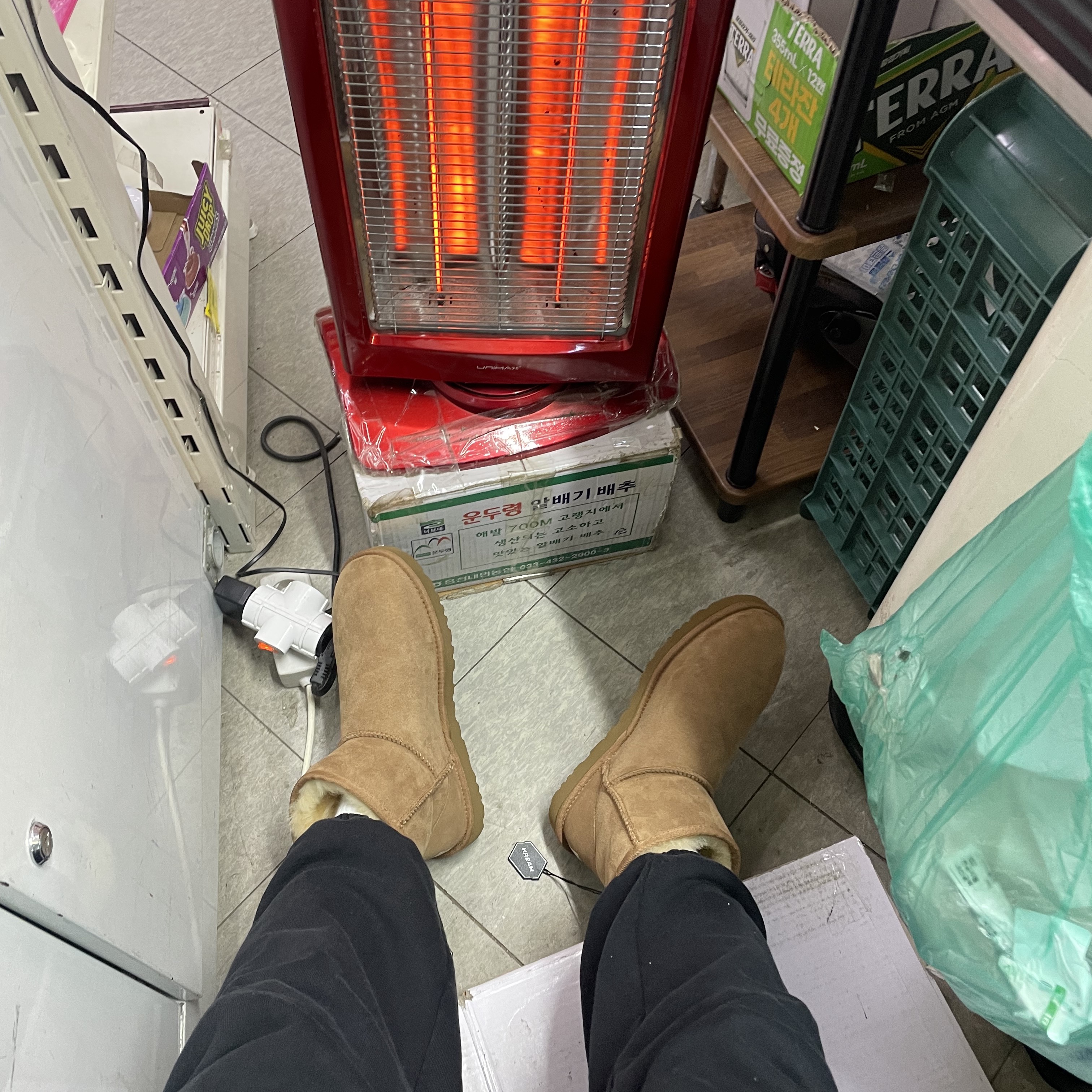 UGG Classic Mini Boots Chestnut 착용 스타일 - 2