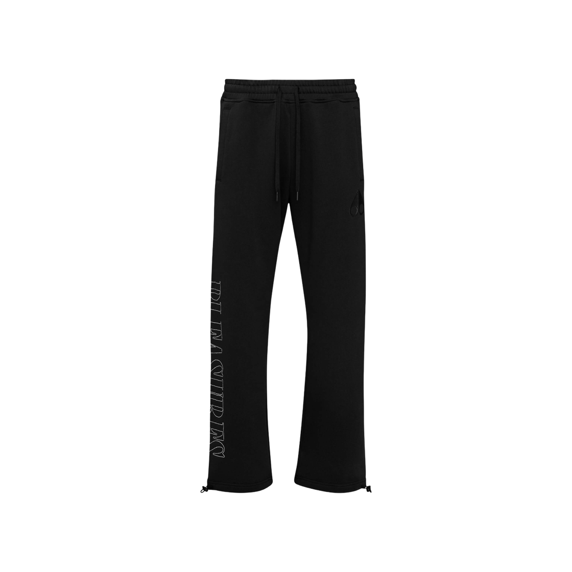 Moose Knuckles x Pleasures Logo Sweatpants Black 상세 이미지 1