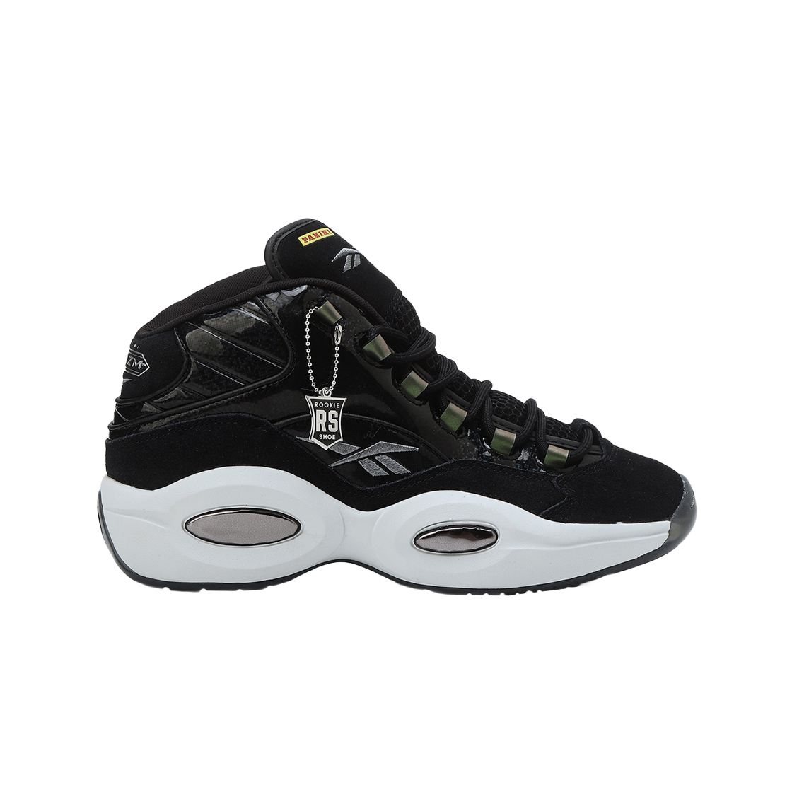 리복 x 파니니 퀘스천 미드 코어 블랙 퓨어 그레이(Reebok x Panini Question Mid Core Black Pure Gray)