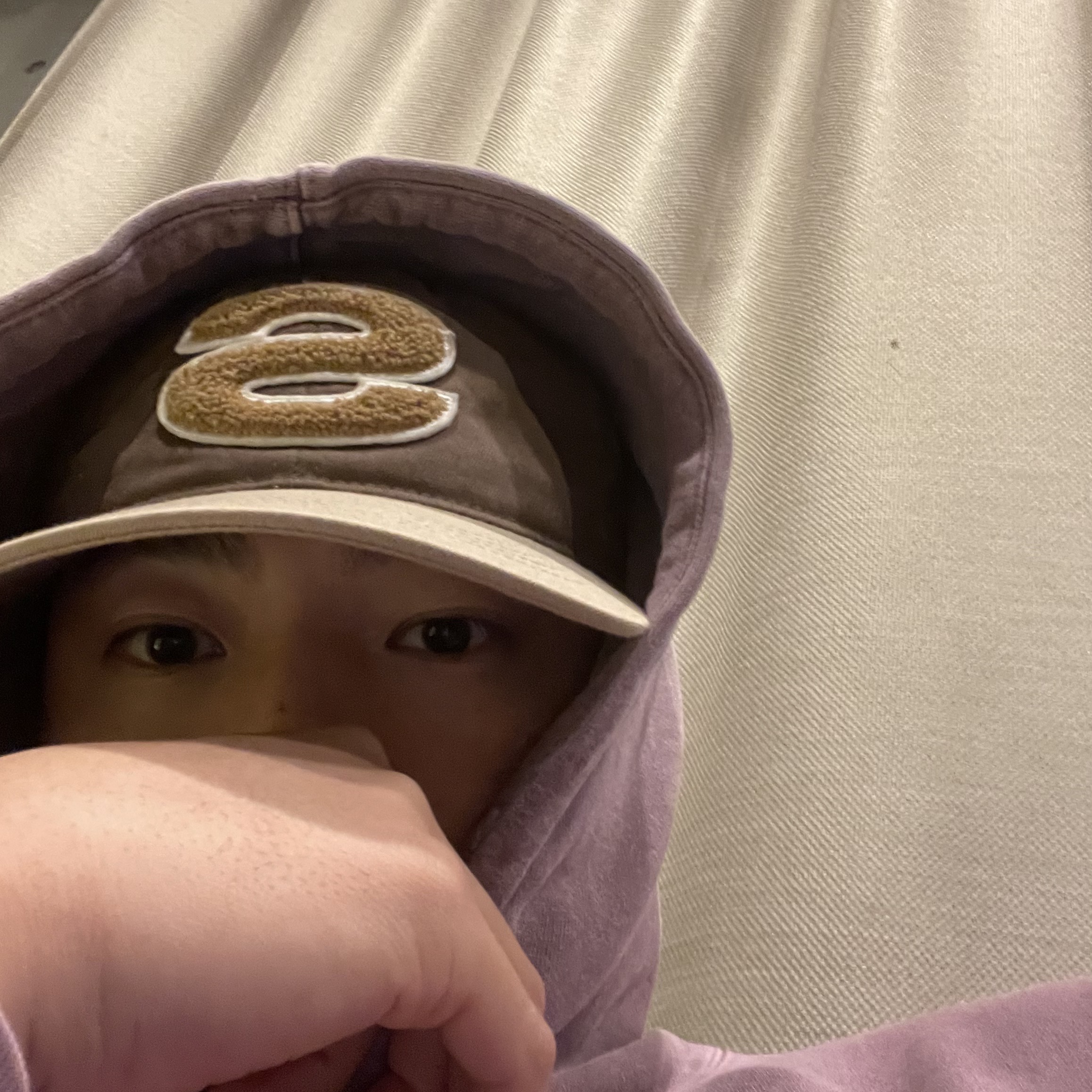 Stussy Chenille S Low Pro Cap Brown 착용 스타일