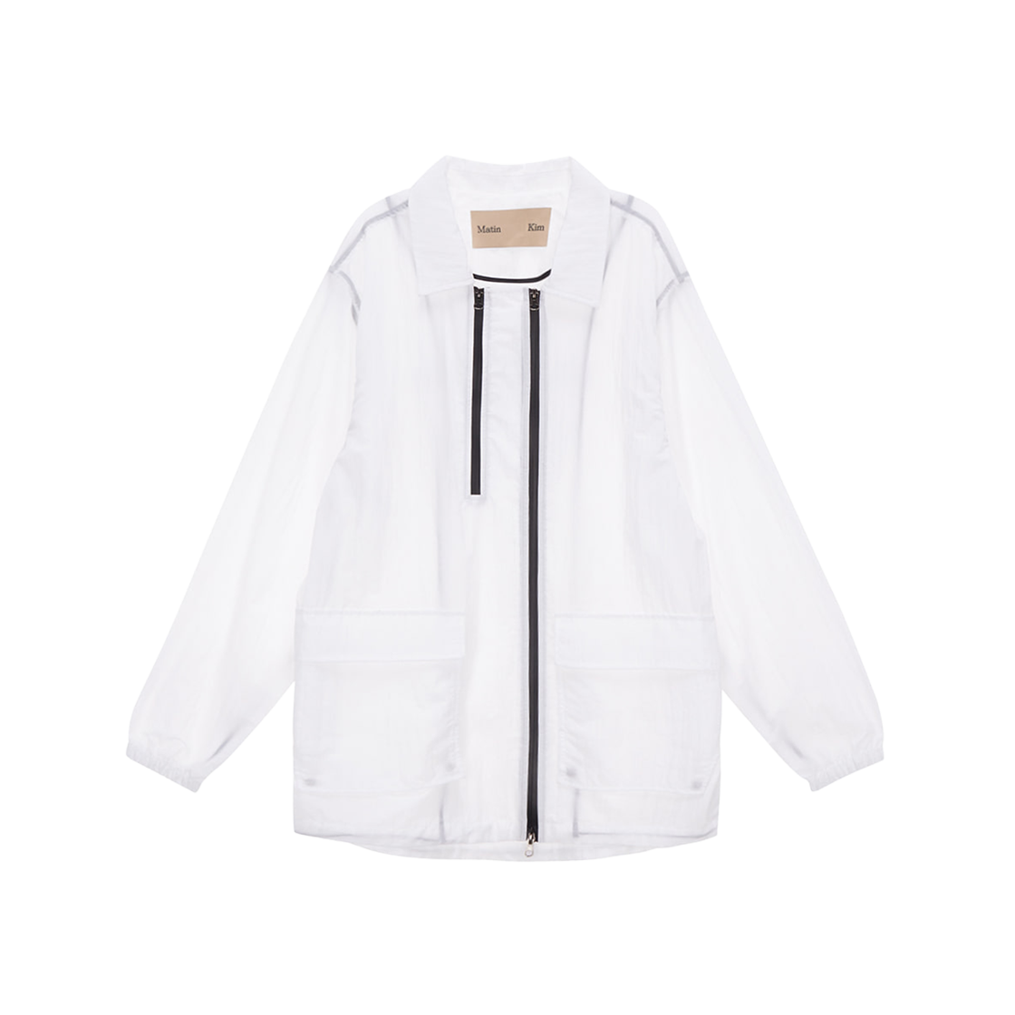 (W) Matin Kim Two Way Anorak Jumper White 상세 이미지 1