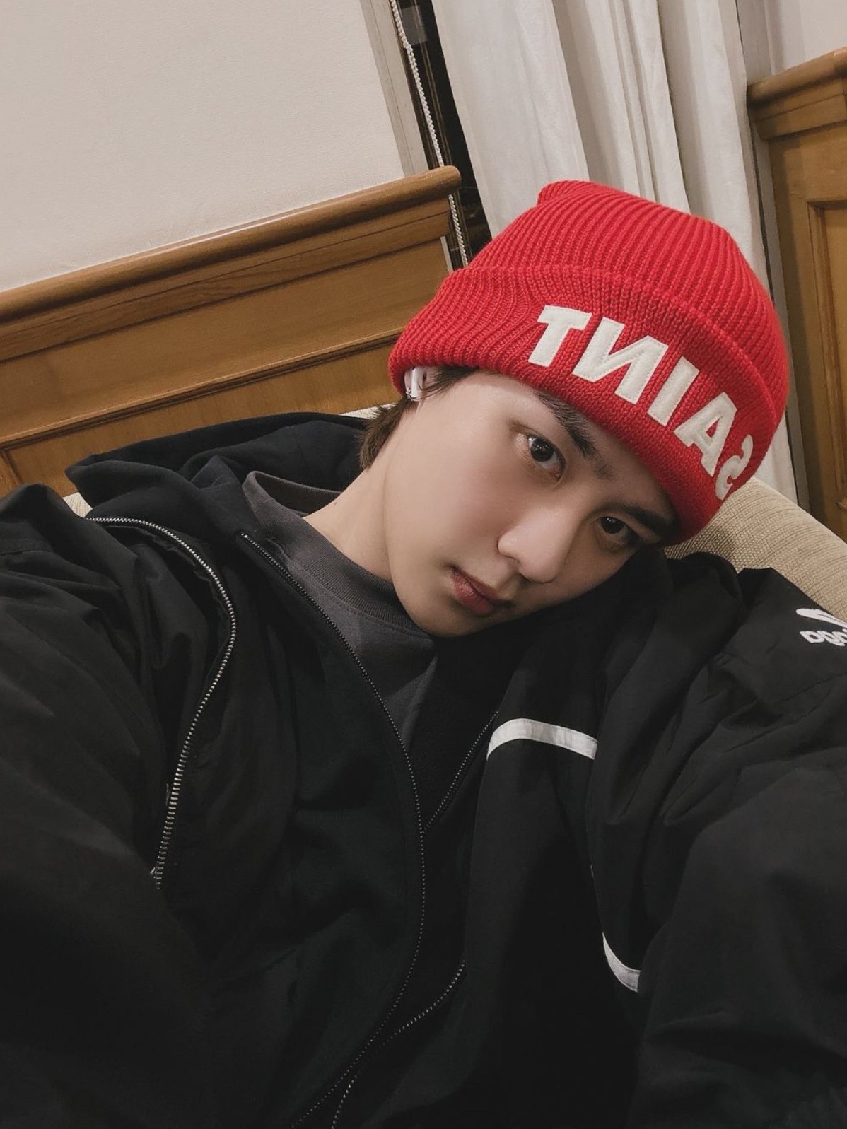 Saint Mxxxxxx Kint Cap Saint Red - 23AW 착용 스타일