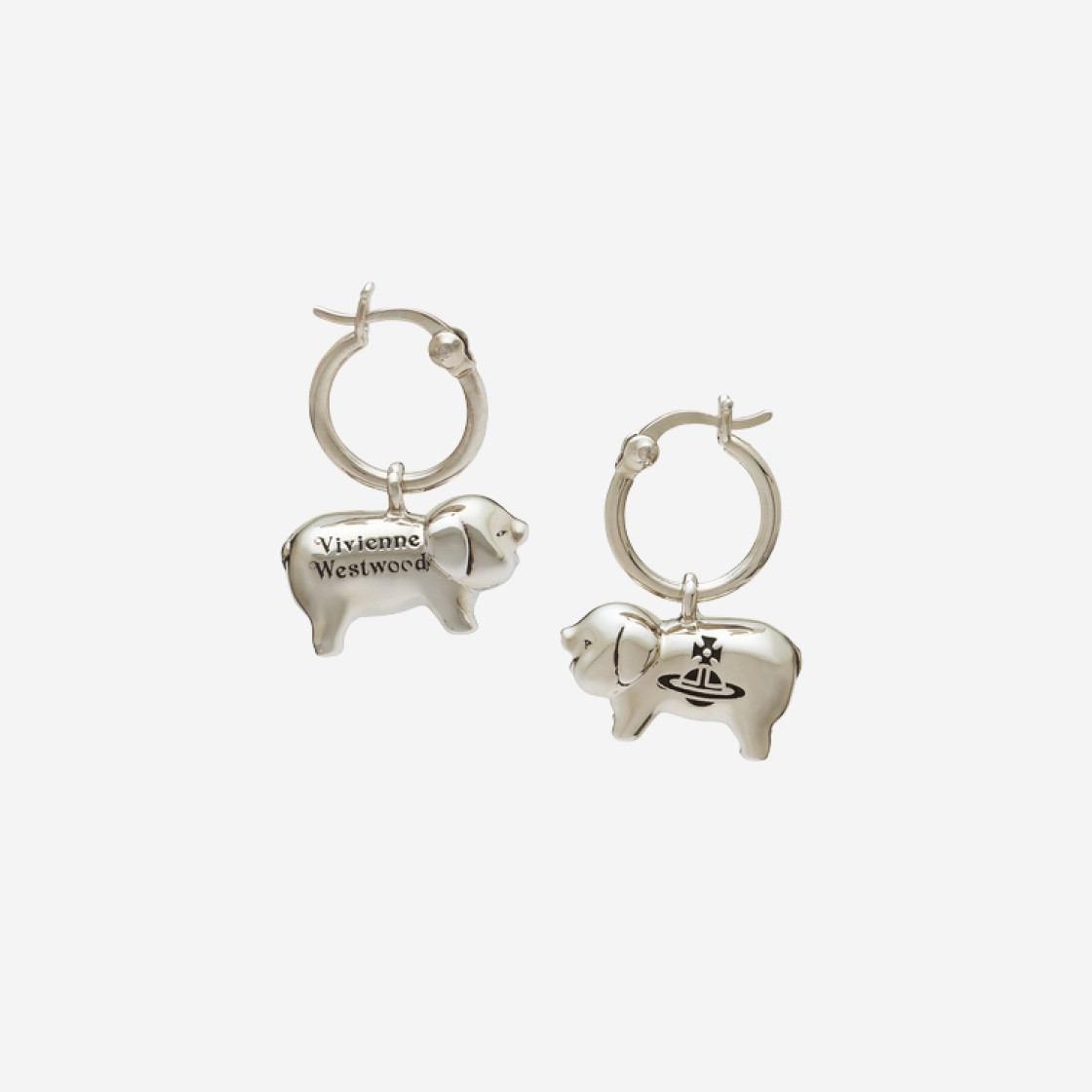 (W) Vivienne Westwood Juanita Earrings Silver 상세 이미지 1