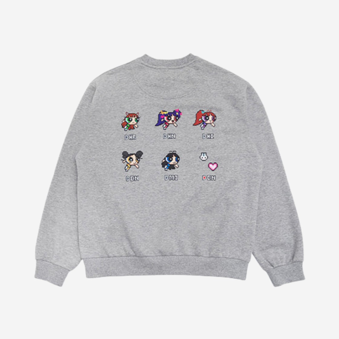 Newjeans x The Powerpuff Girls Sweatshirt Grey 상세 이미지 1