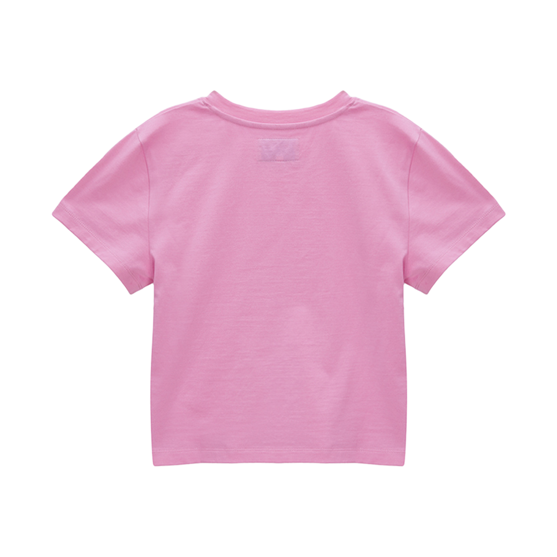 (W) Matin Kim Matin Blurred Logo Crop Top Pink 상세 이미지 2