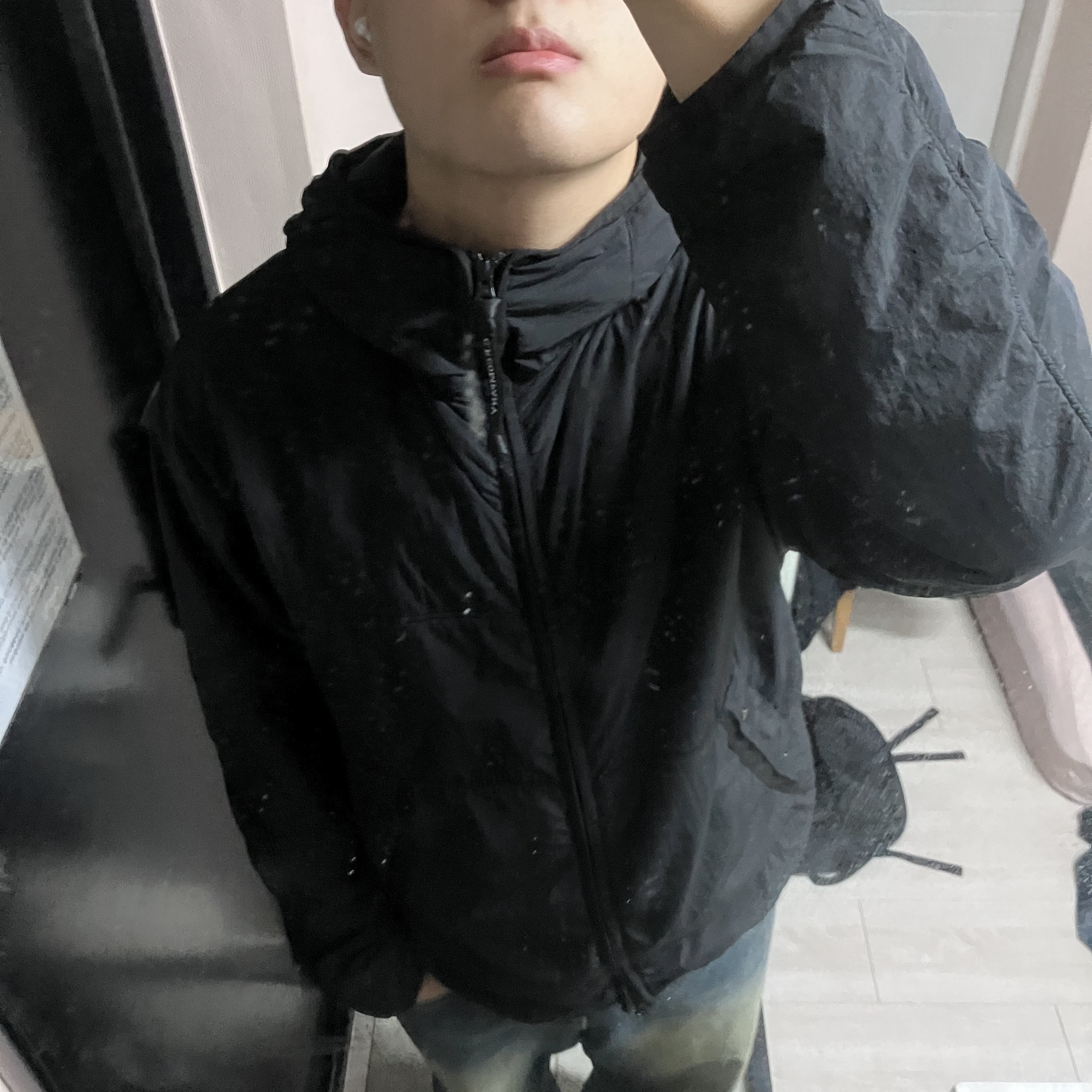 C.P. Company G.D.P. Goggle Jacket Black - 23FW 착용 스타일 - 4