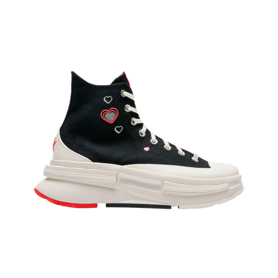 A09112C Converse Run Star Legacy CX Hi Y2K Heart Black Red